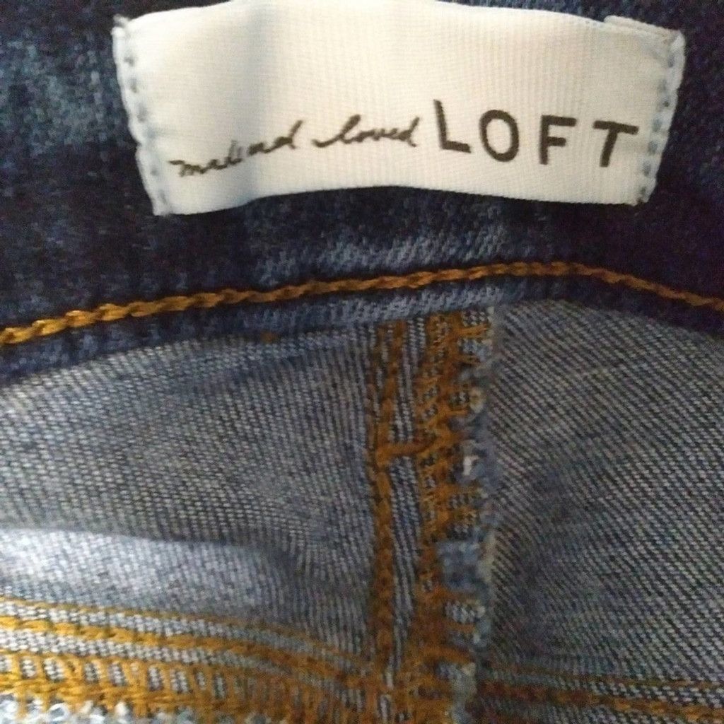 Loft LOFT Heartbreaker Jeans Straight Step Hem Embroidered Sz 28 Size 28" / US 6 / IT 42 - 6 Thumbnail