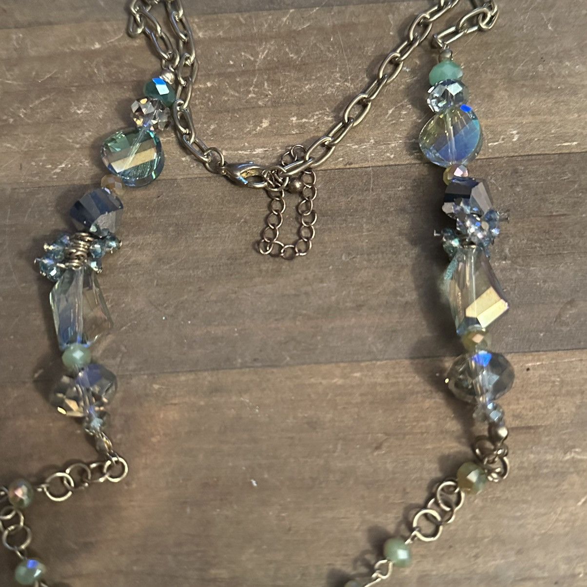 Other Aurora Borealis crystal bead chain necklace Size ONE SIZE - 4 Thumbnail