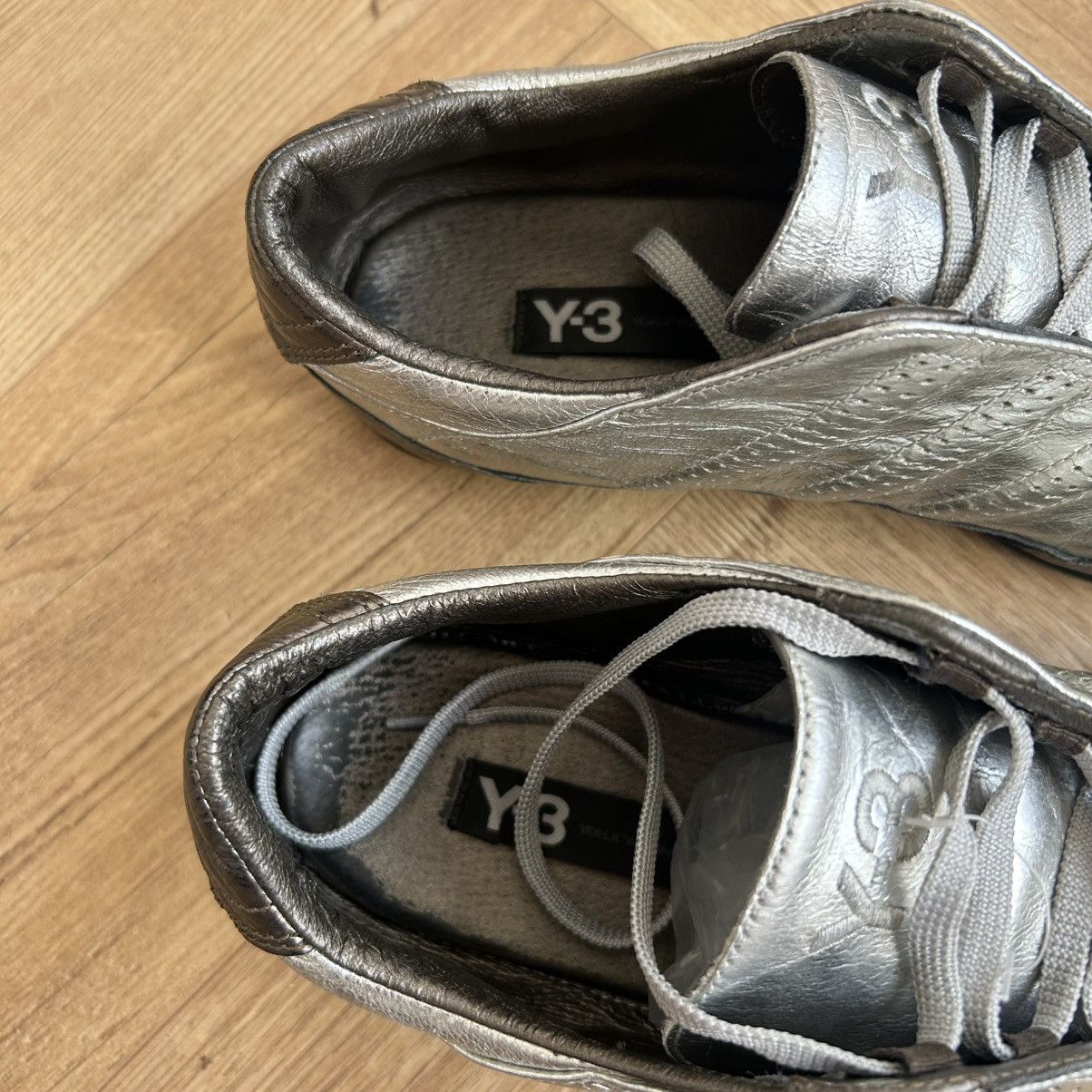 Adidas × Y-3 Vintage Adidas Yohji Yamamoto Y-3 Silver Sneakers Size US 7.5 / IT 37.5 - 6 Thumbnail