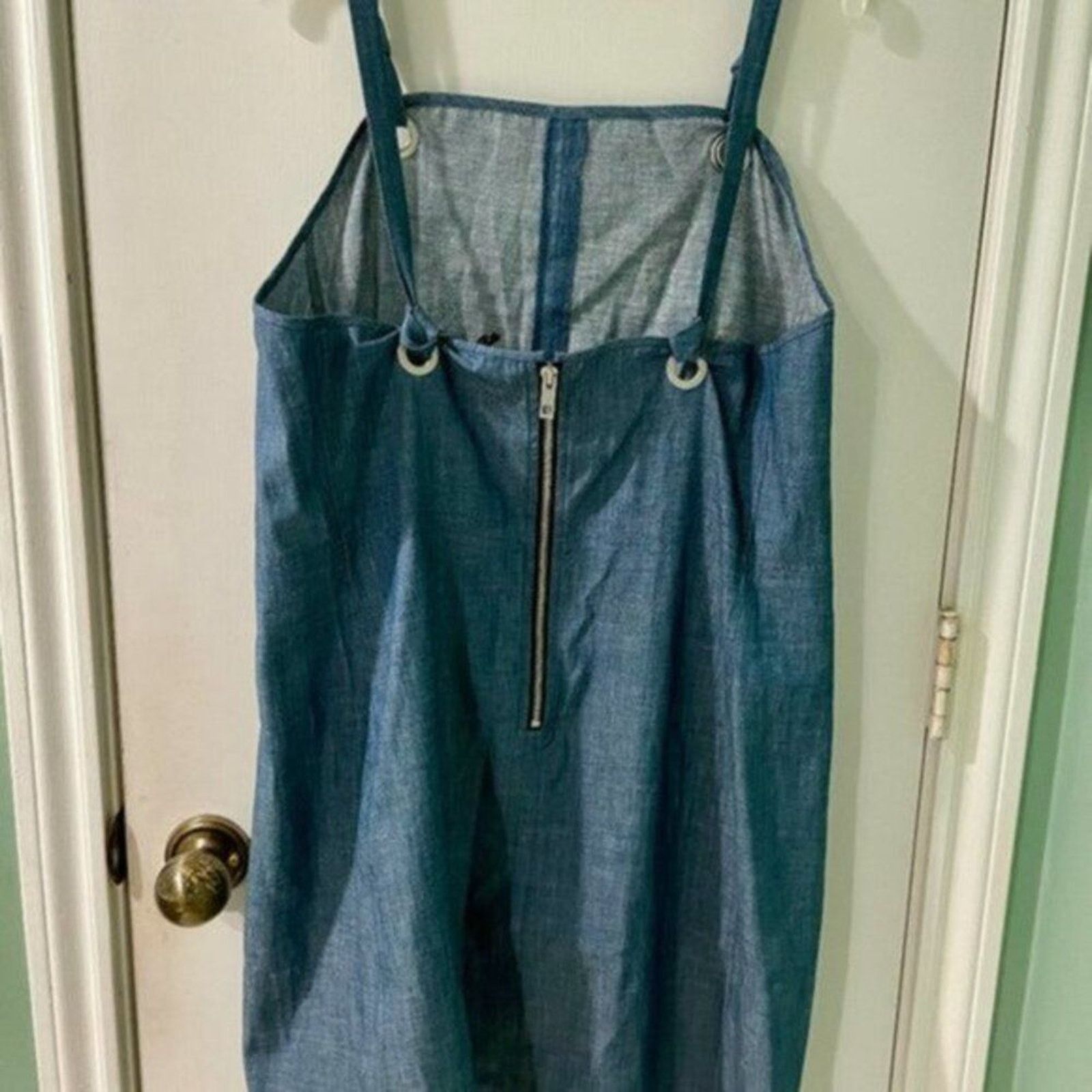Rag & Bone rag & bone Suffolk Chambray Mini Dress Blue 12 Size XL / US 12-14 / IT 48-50 - 10 Thumbnail