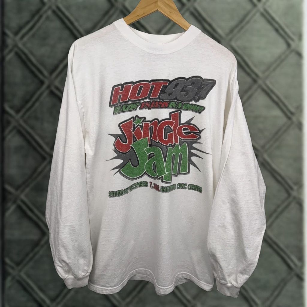 Vintage VINTAGE 2002 Jingle Jam Nas Busta Rhymes Sean Paul Longsleeve Rap Tee Shirt L White Men T-Shirt Size L Size US L / EU 52-54 / 3 - 1 Thumbnail