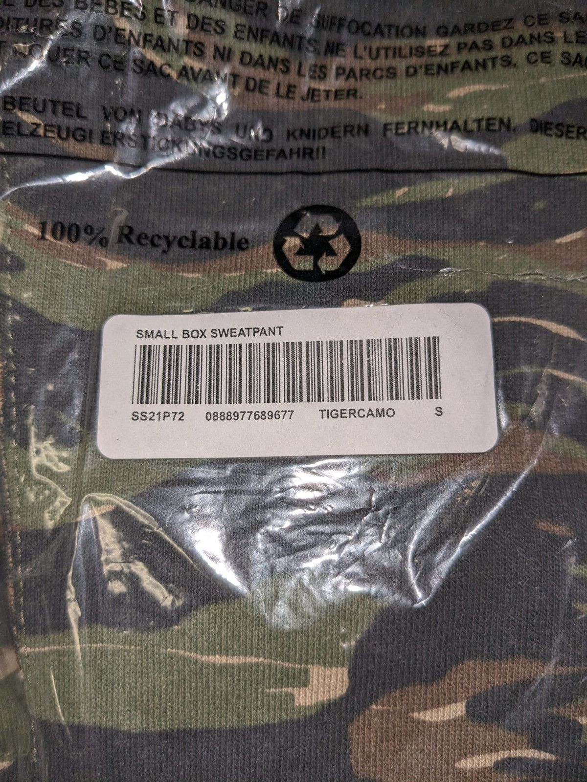 Supreme SS21 SUPREME SMALL BOX LOGO SWEATPANT SWEATPANTS TIGER CAMO Size US 30 / EU 46 - 6 Thumbnail