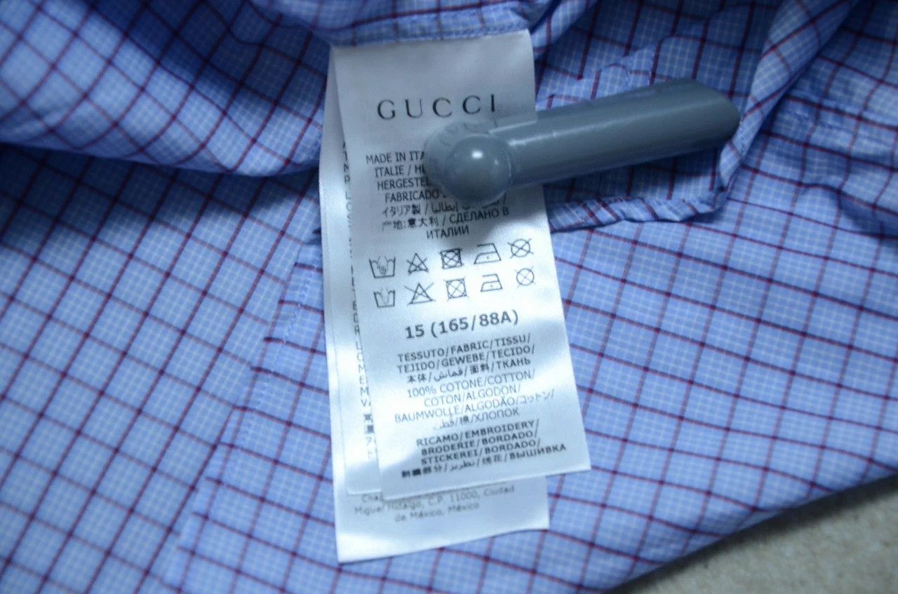 Gucci Gucci yellow GG embroidered silk shirt 15 Size US S / EU 44-46 / 1 - 8 Thumbnail