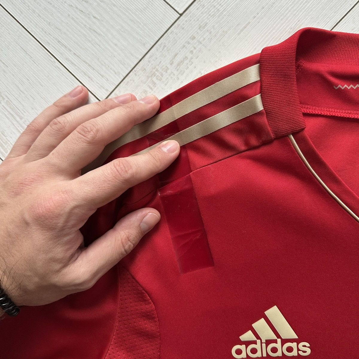 Adidas Bayern Munchen 11/12 Player Issue Techfit jersey Adidas rare Size US L / EU 52-54 / 3 - 9 Thumbnail