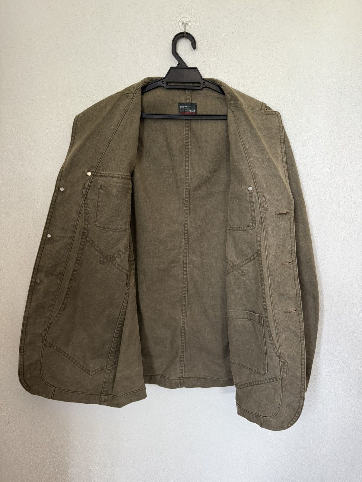 R.Newbold R.Newbold Casual Jacket Multi Design Pocket Herrigbone Size US XL / EU 56 / 4 - 7 Thumbnail