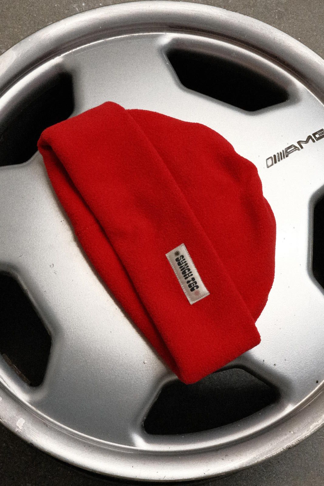 Other 33 Degrees Red Fleece Beanie Hat with Adjustable Drawstring Size ONE SIZE - 1 Thumbnail