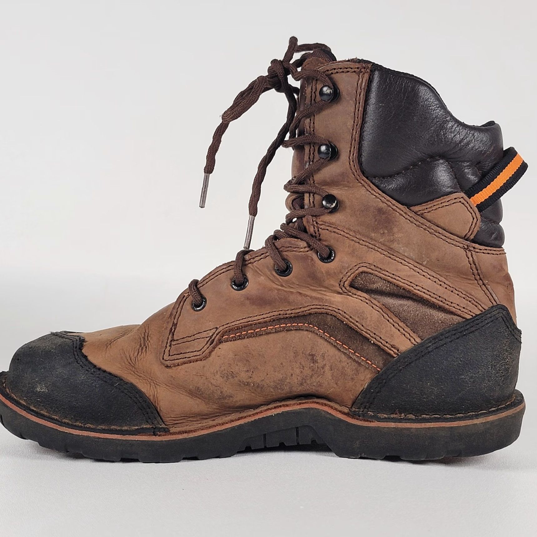 Vintage WORX Talus 6” Steel Toe Work Boots Brown 11WW/44.5 Men Boots Leather Slip Resistant Combat Size US 11 / EU 44 - 5 Thumbnail