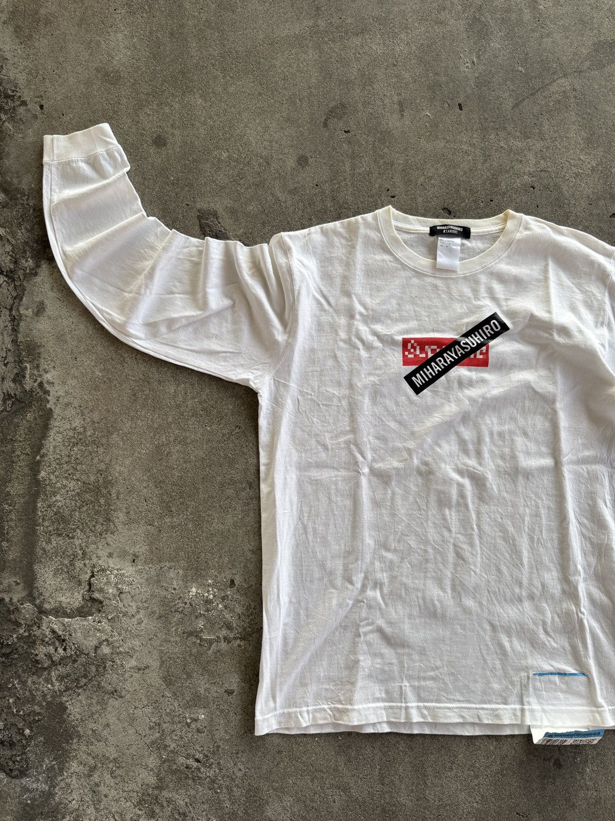 Maison MIHARA YASUHIRO Mihara Yasuhiro Box Logo Fake LS Tshirt Size US L / EU 52-54 / 3 - 4 Thumbnail