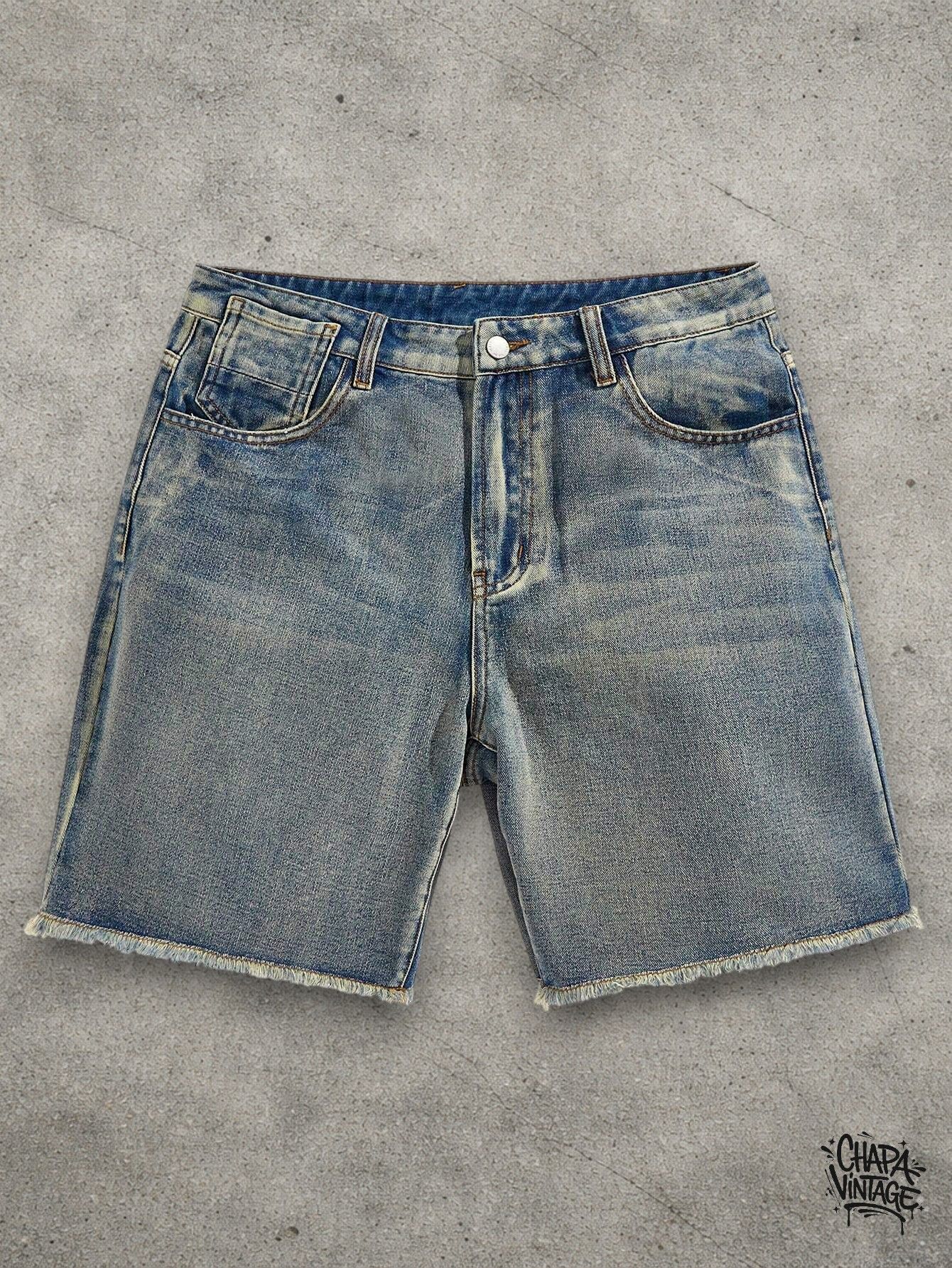 Vintage Washed denim shorts Size US 32 / EU 48 - 1 Thumbnail