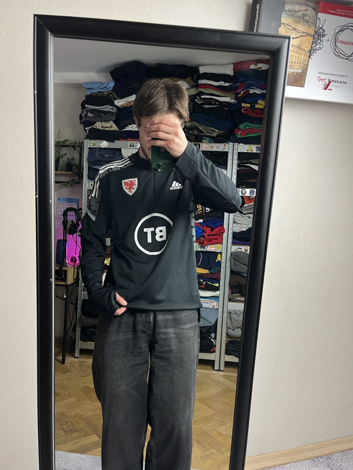 Adidas Adidas Wales 2020/21 Soccer Drill Top Training Jersey Rare Size US L / EU 52-54 / 3 - 2 Thumbnail