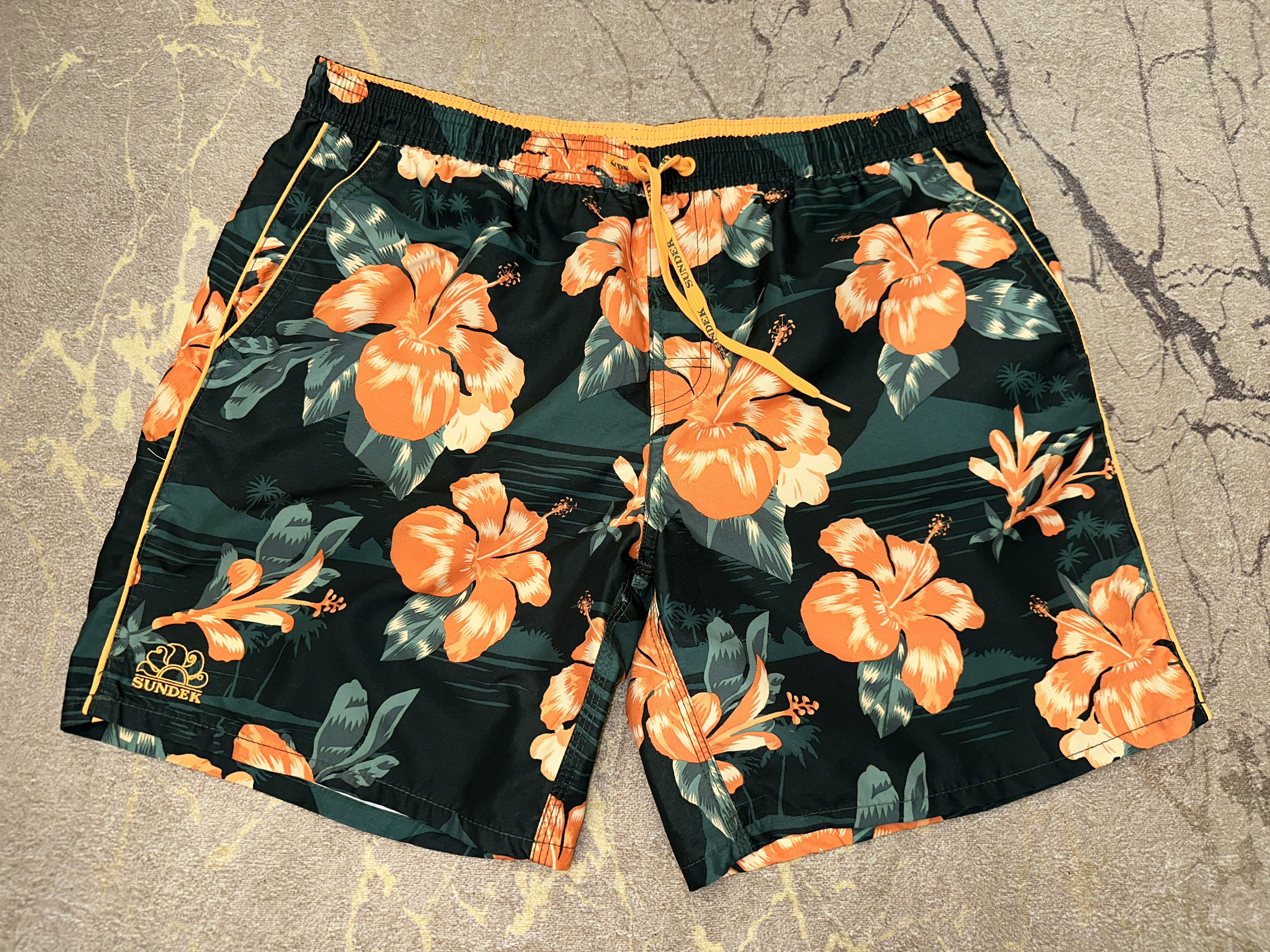 Sundek Sundek XL Beach Board Shorts Trunks BathSuit Elastic Size XL Size US 38 / EU 54 - 5 Thumbnail