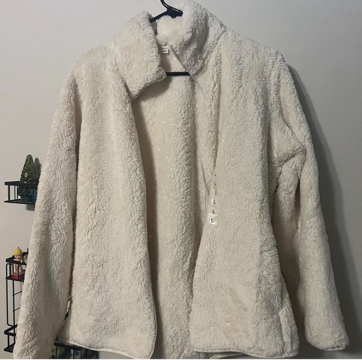 Uniqlo Uniqlo Fluffy Yarn Fleece Full-Zip Jacket sz L Womens Size L / US 10 / IT 46 - 1 Thumbnail