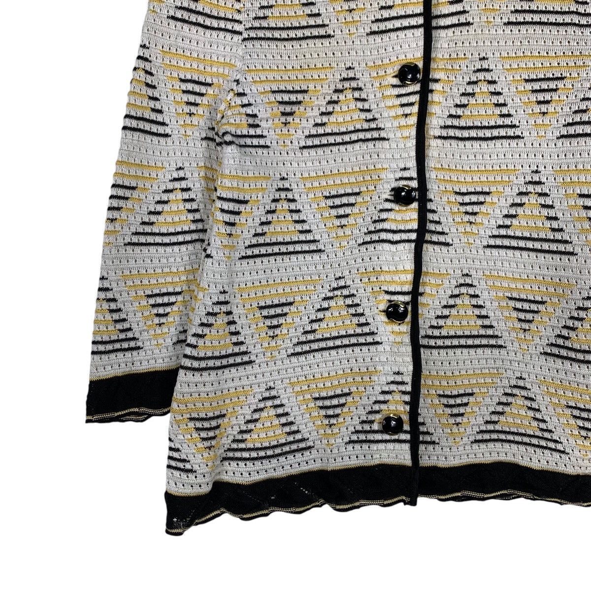 Japanese Brand LIOLA Triangle Logo All Over Button Jacket #1194-C54 Size M / US 6-8 / IT 42-44 - 3 Thumbnail