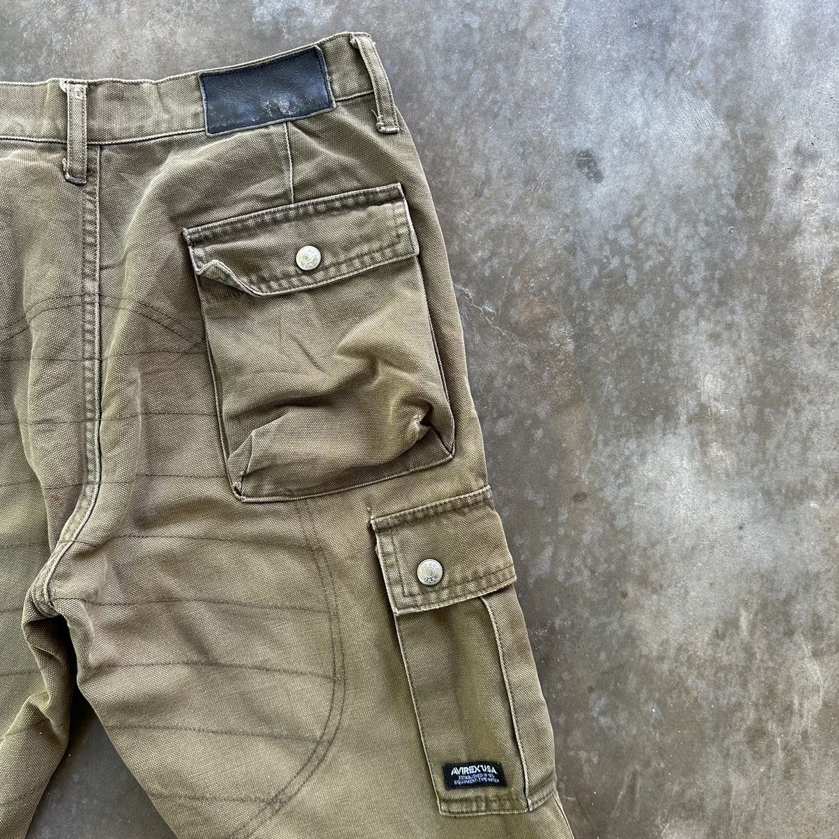 Avirex 🔥W27x33 Avirex USA Distressed Tactical Cargo Pant Size US 27 - 14 Thumbnail
