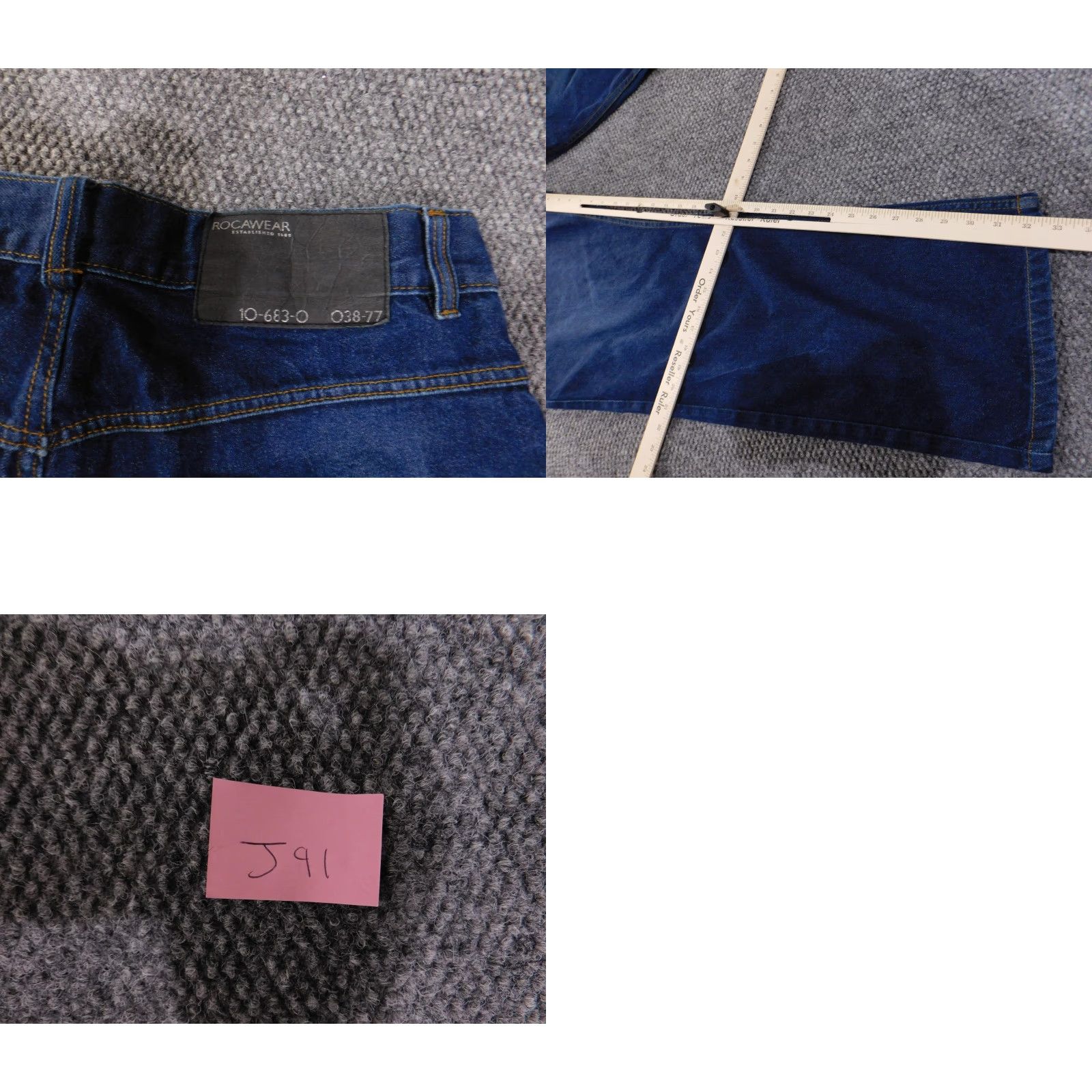 Rocawear Rocawear Jeans Mens 36 Blue Denim Baggy Wide-Leg Loose Fit Streetwear Y2K Washed Mens 36 Jeans Size US 36 / EU 52 - 9 Thumbnail