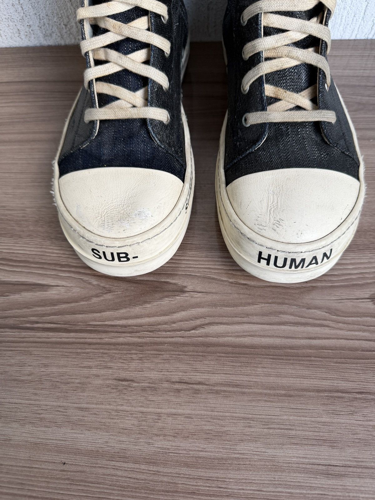 Rick Owens Drkshdw subhuman waxed ramones Size US 11 / EU 44 - 7 Thumbnail