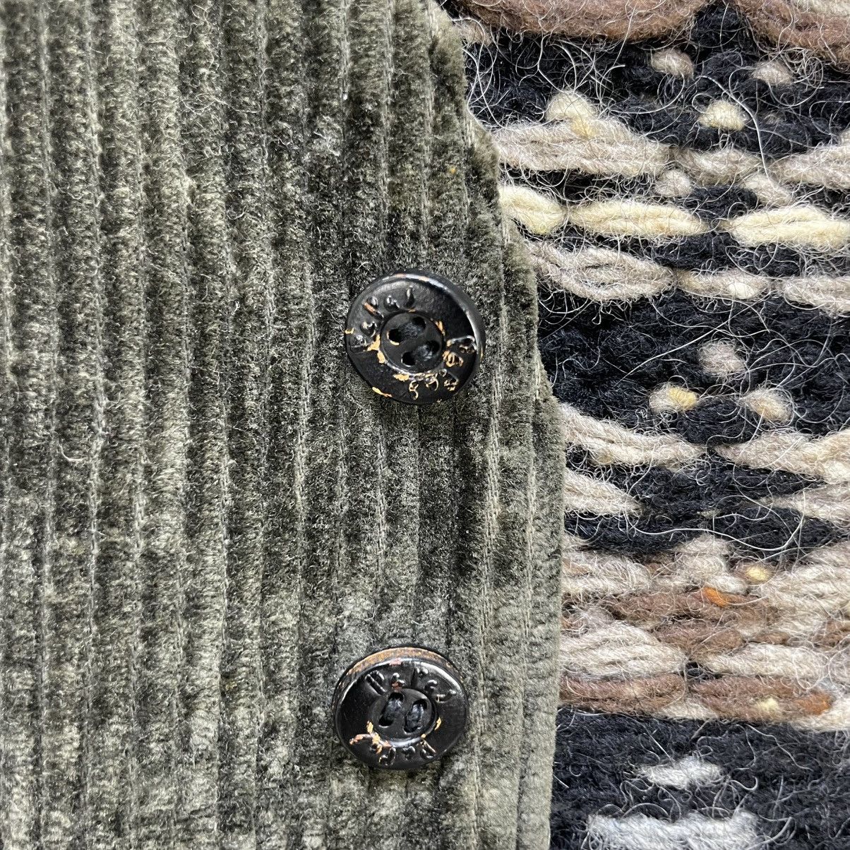 Japanese Brand 💥Papas Corduroy Knit Vest Jacket Size US S / EU 44-46 / 1 - 5 Thumbnail