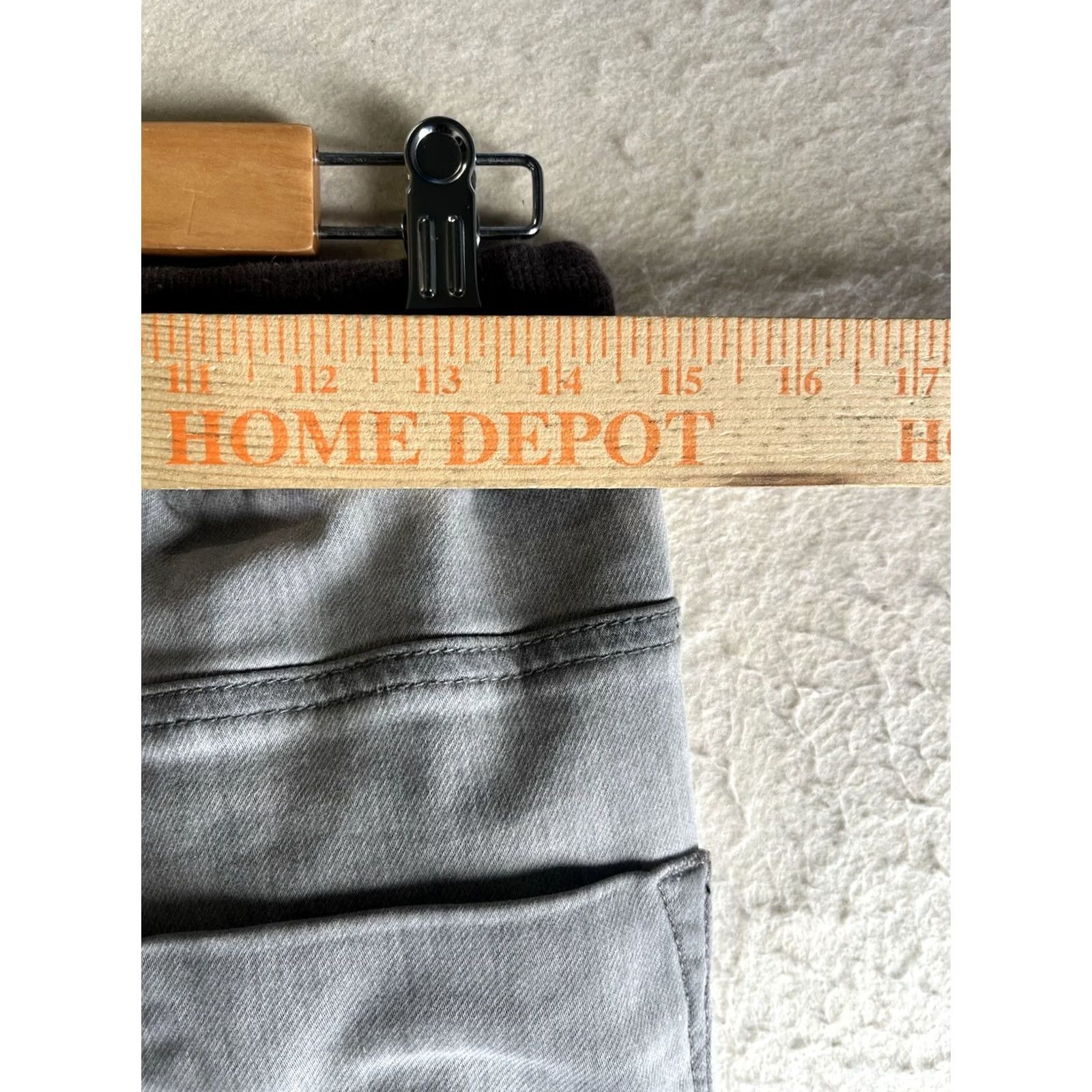 Denime Track Denim Jogger Pants Mens Cotton Denim Gray 28 Elastic Cuffs Adjustable Waist Skinny Inseam 30 Size US 28 / EU 44 - 3 Thumbnail