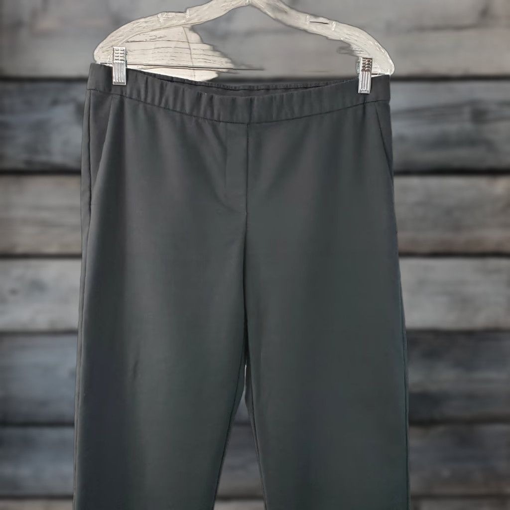 J. Jill J. Jill Womens Pull On Pants 12 Solid Black Mid Rise Cotton Blend Pants Womens 12 Black Cotton Blend Pull On Vintage: No Size 34" / US 12 / IT 48 - 1 Thumbnail