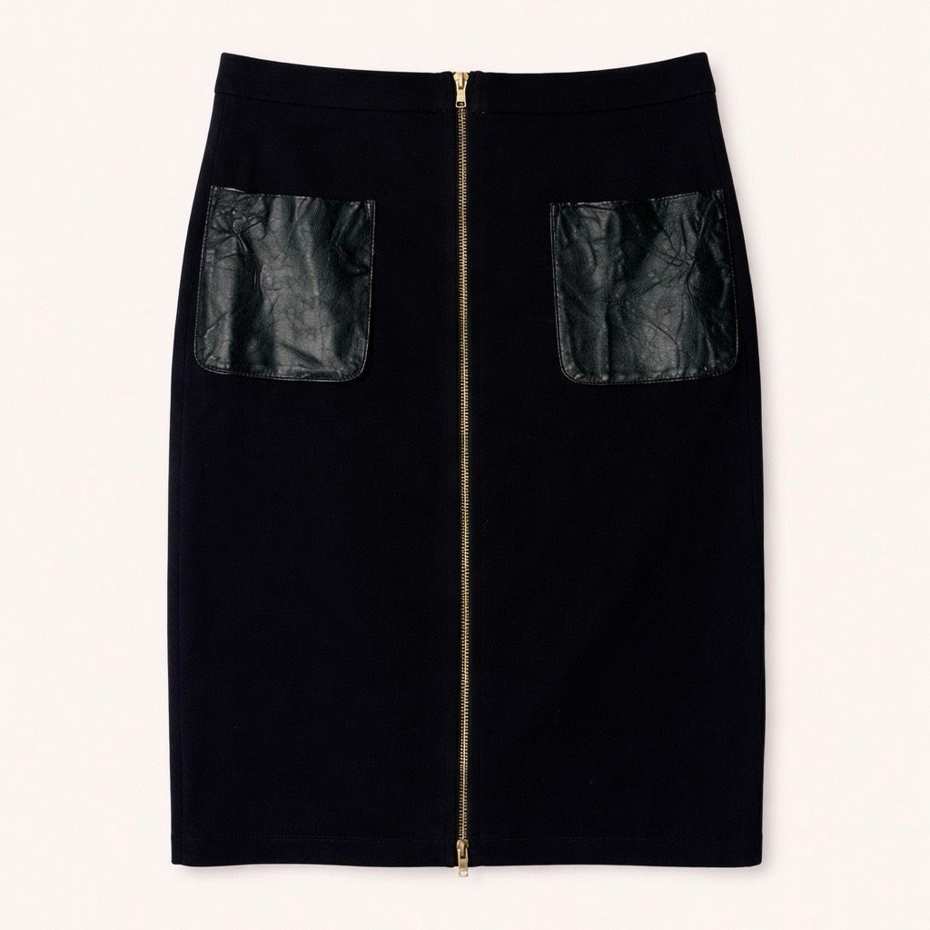 Club Monaco Club Monaco Nadine Black Pencil Skirt SZ 0 | Front Zip Size 25" / US 0 / IT 36 - 1 Thumbnail