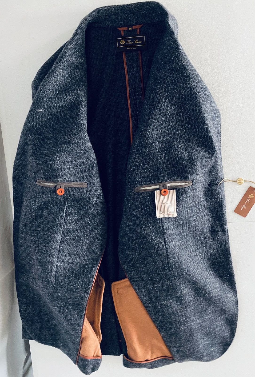 Loro Piana Loro Piana 🇮🇹 Sweater Knit Wool Cashmere Goatskin Trim 56 NEW Size US XL / EU 56 / 4 - 19 Thumbnail