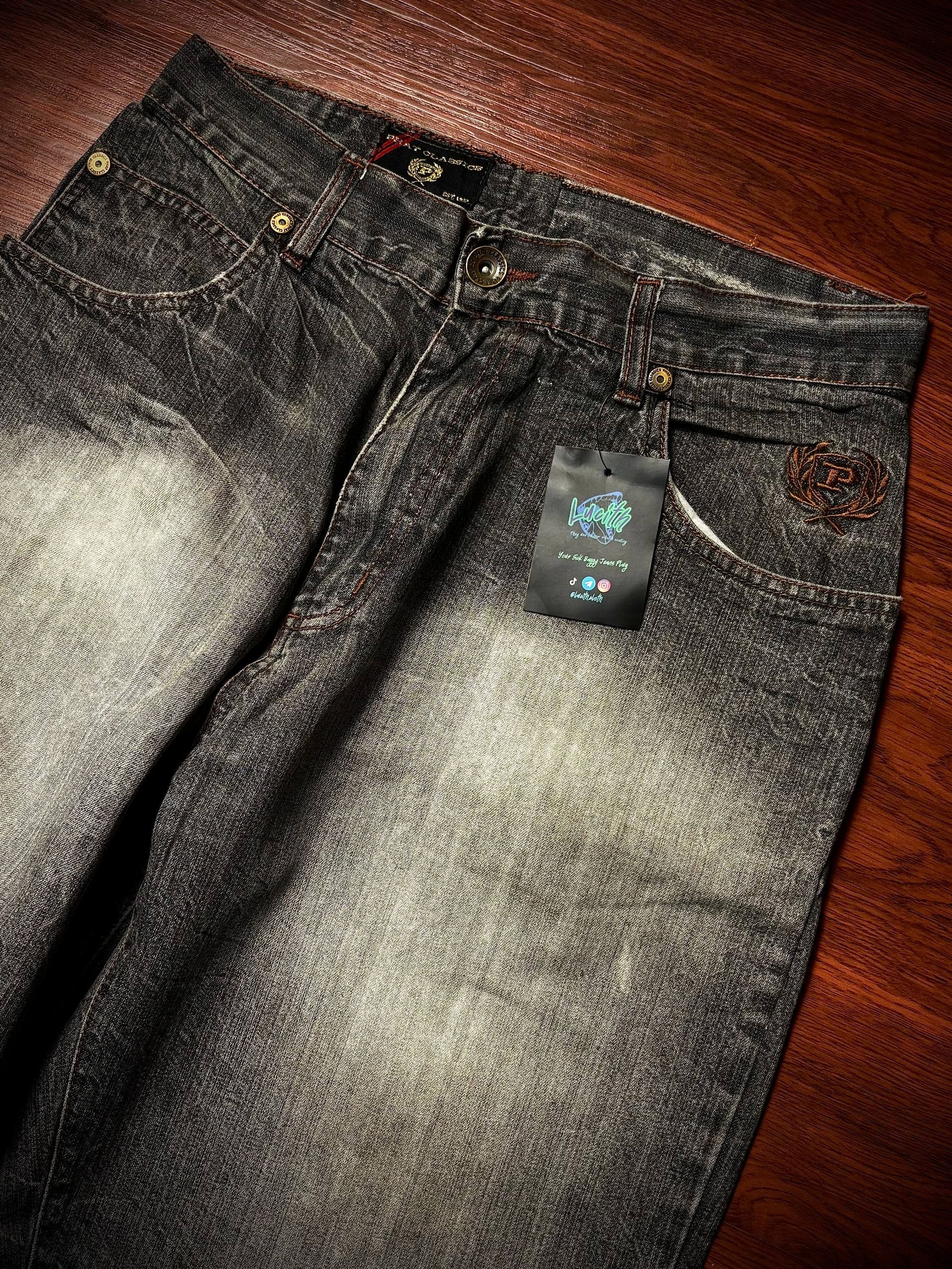 Japanese Brand Vintage Phat Farm x Roca wear Grey Wash Denim Pants Size US 32 / EU 48 - 3 Thumbnail