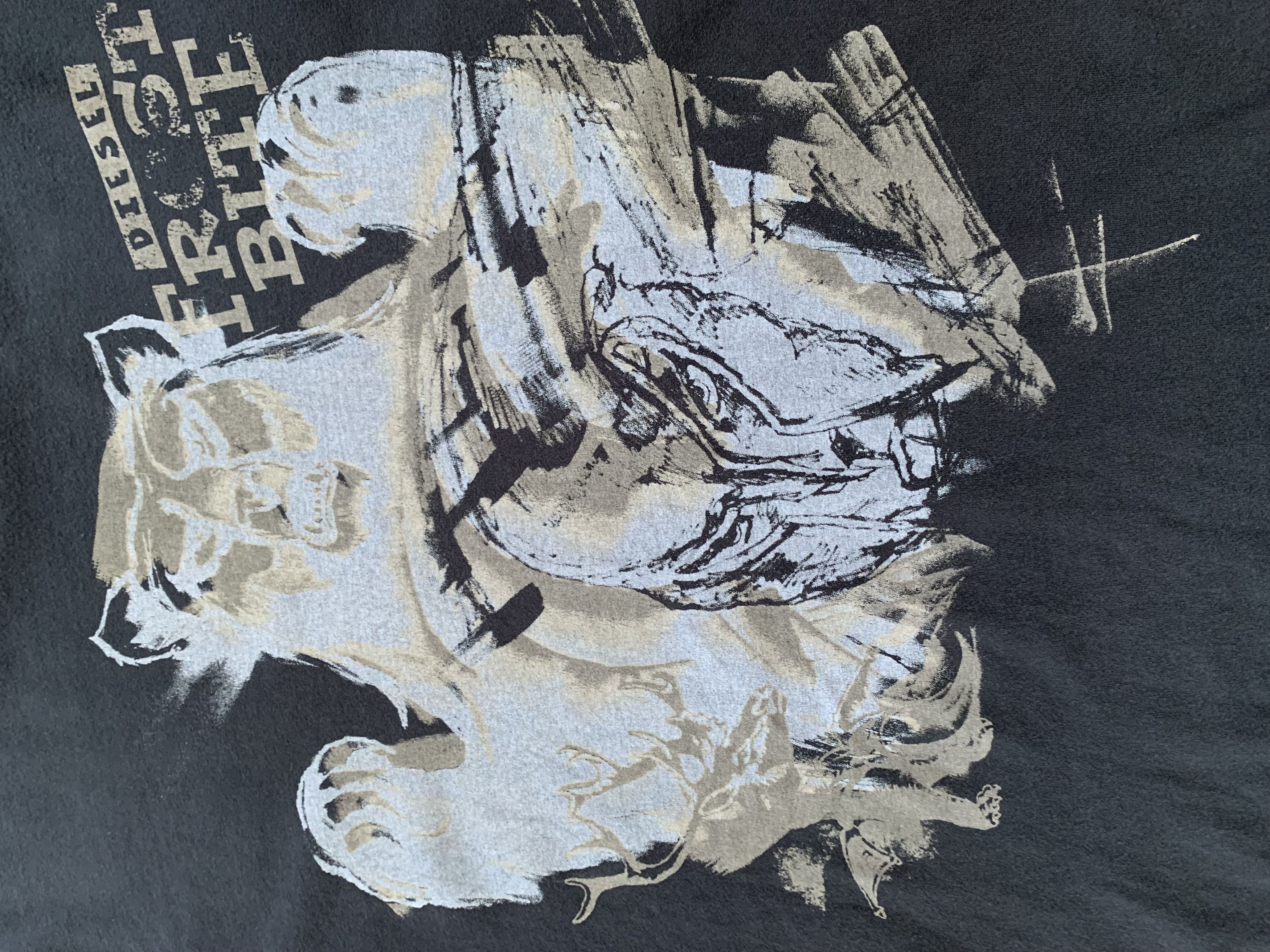 Diesel × Vintage Diesel Vintage Printed Long Sleeve Size US XL / EU 56 / 4 - 5 Thumbnail