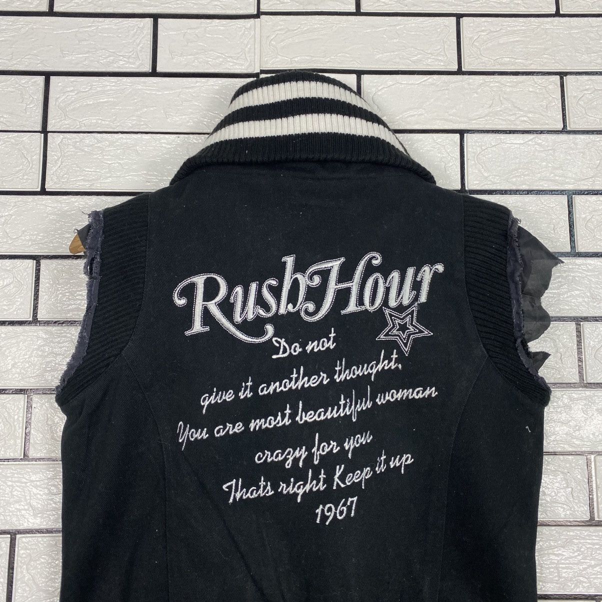 Japanese Brand 📌Vintage Wool Bomber Jacket Rush Hour Punk Design Size US M / EU 48-50 / 2 - 10 Thumbnail
