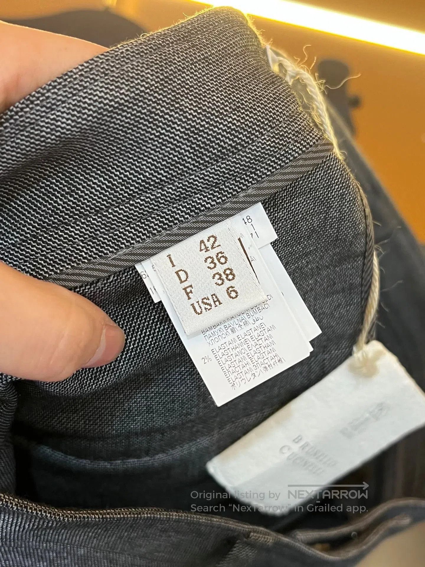 Brunello Cucinelli Brunello Cucinelli Beaded Tailored Pants. Size 41" - 5 Thumbnail