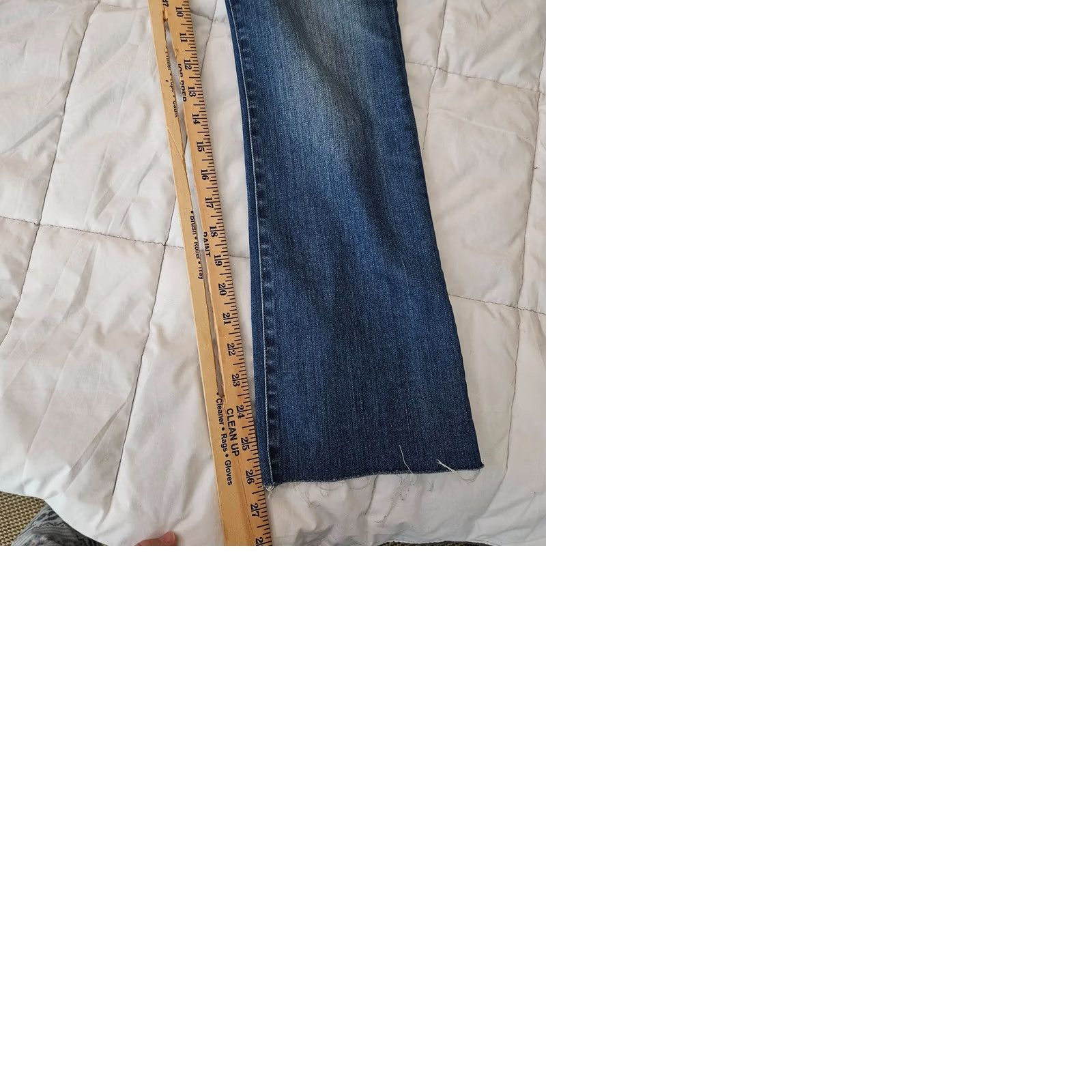 Madewell Madewell Jeans Regular Fit Womens Medium Wash Denim Sz 25 Blue Belted Frayed Hem Cal i Demi-Boot (Not vintage) Size 42" / US 20 - 9 Thumbnail