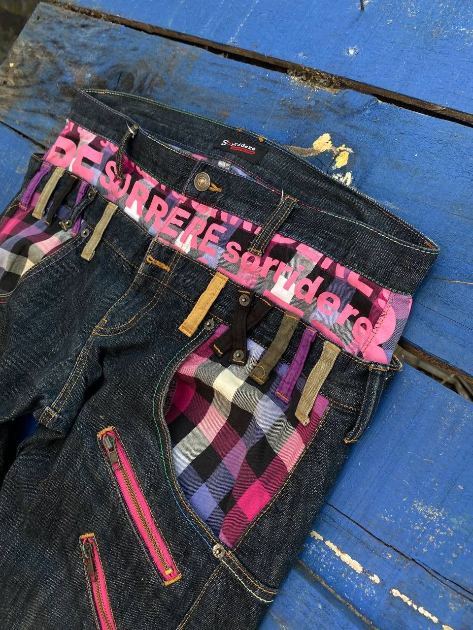 If Six Was Nine Vintage Sorridere Japan Double Waist Jeans Size US 36 / EU 52 - 5 Thumbnail
