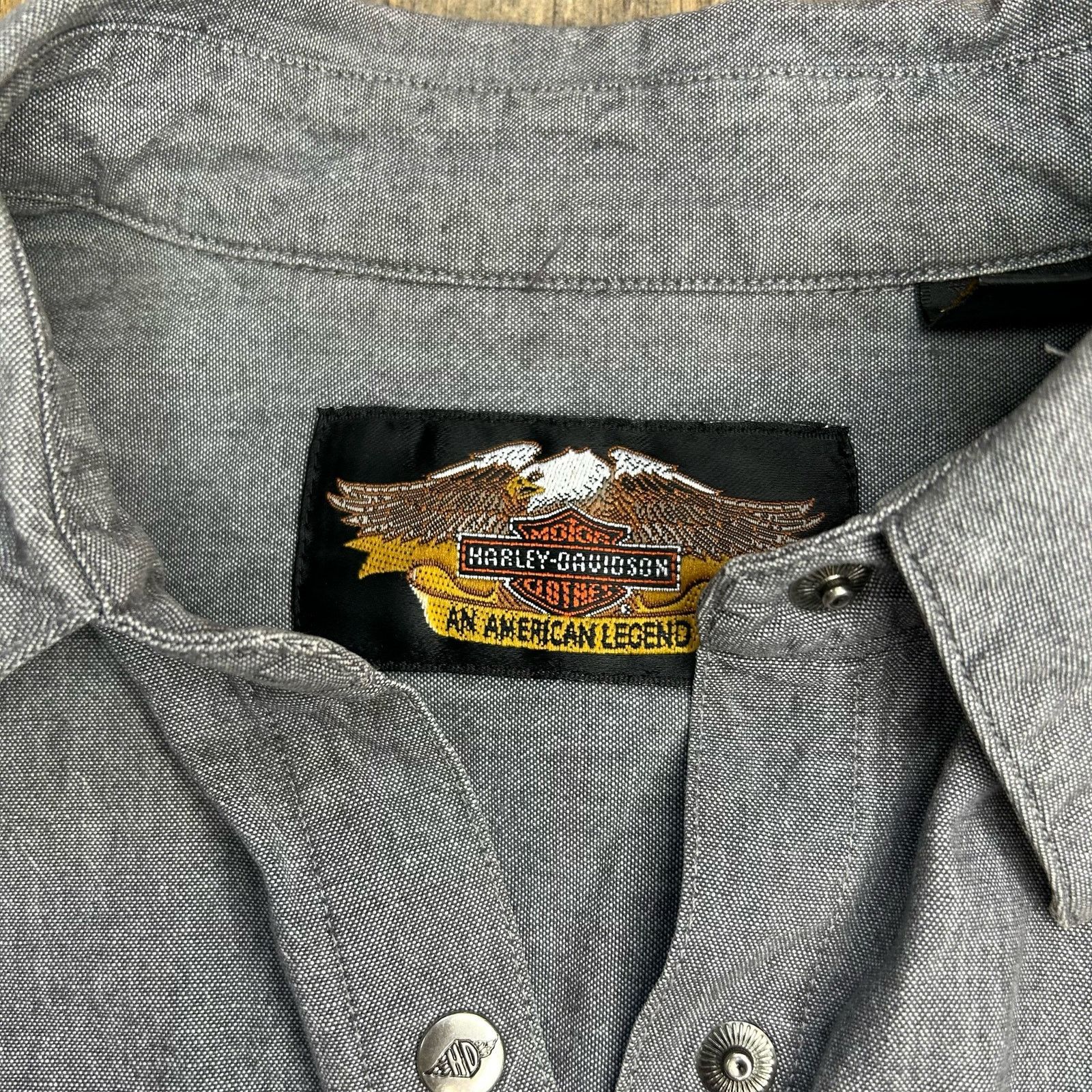 Harley Davidson Harley Davidson Collared Shirt Long Sleeve 100% Cotton Small Size S / US 4 / IT 40 - 8 Thumbnail