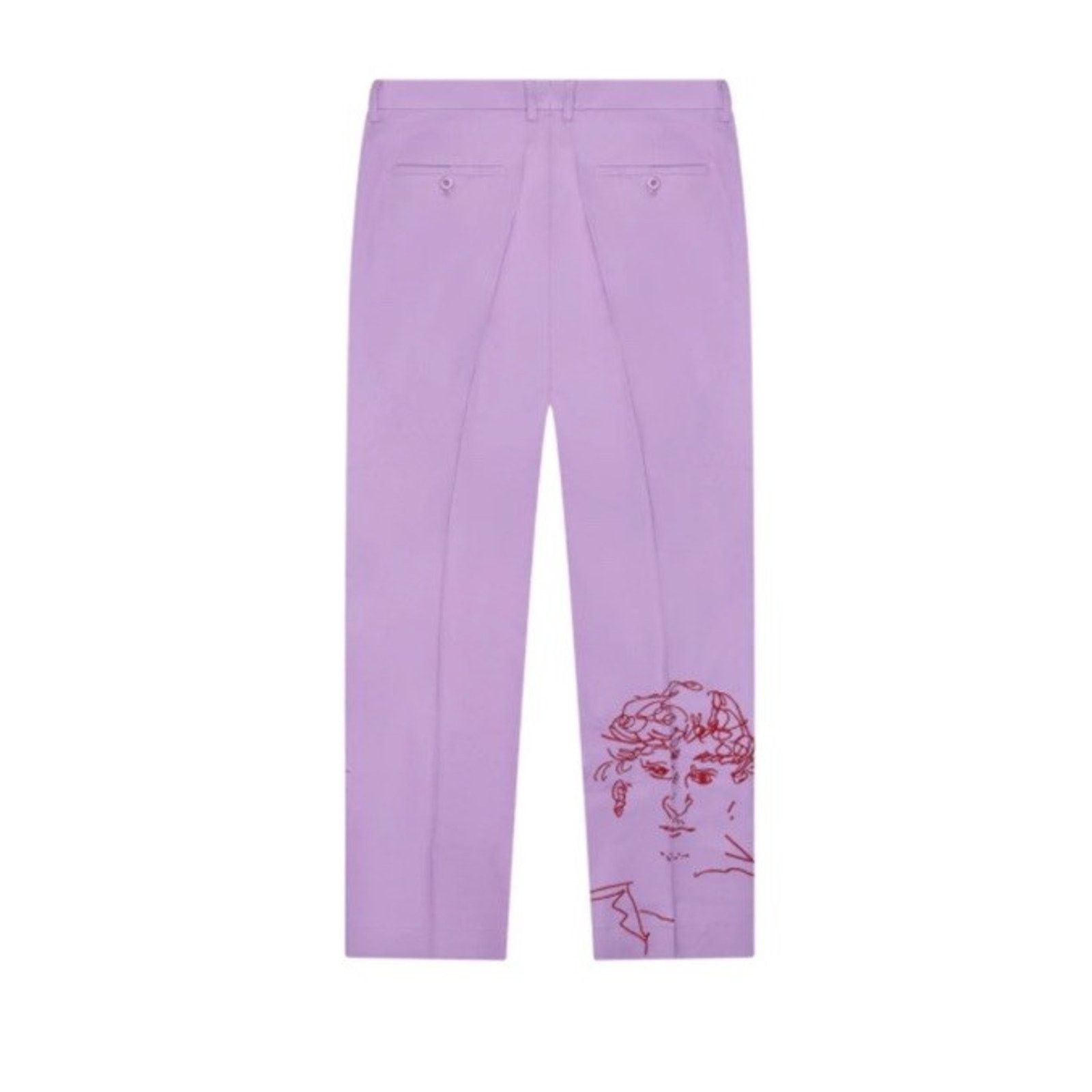 KidSuper KIDSUPER DOODLE FACES EMBROIDERED SUIT PANTS Size US 34 / EU 50 - 2 Thumbnail