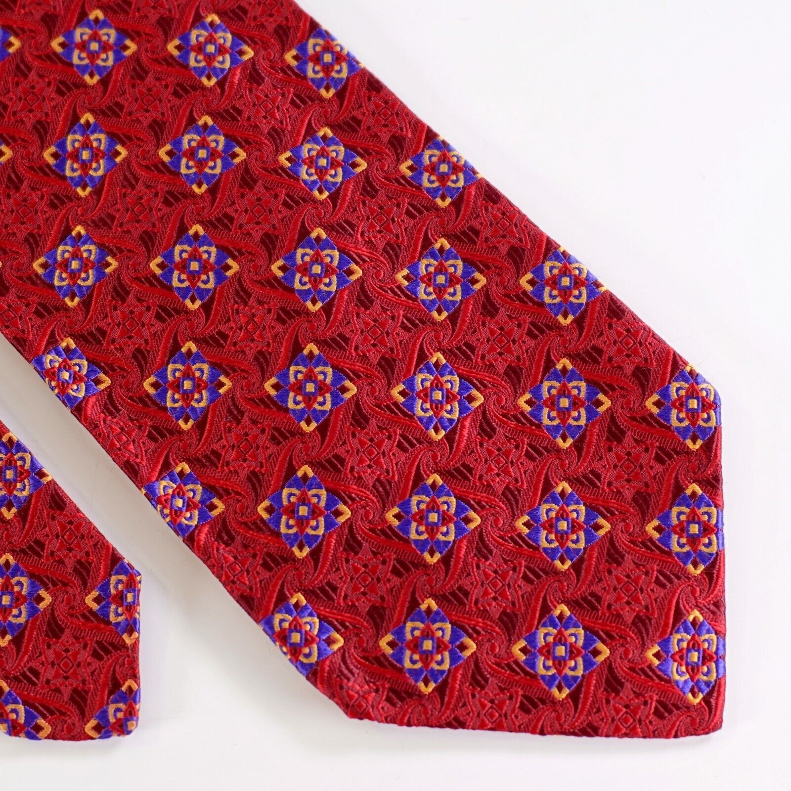 Robert Talbott Robert Talbott Best Of Class Nordstrom Red Woven Floral Geom Size ONE SIZE - 1 Thumbnail