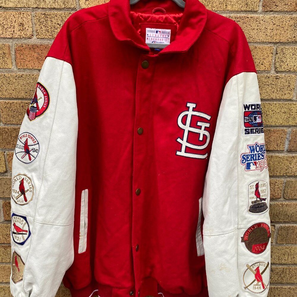 MLB RARE 2006 Embroidered St Louis Cardinals MLB Leather Wool J Size US XXL / EU 58 / 5 - 8 Thumbnail