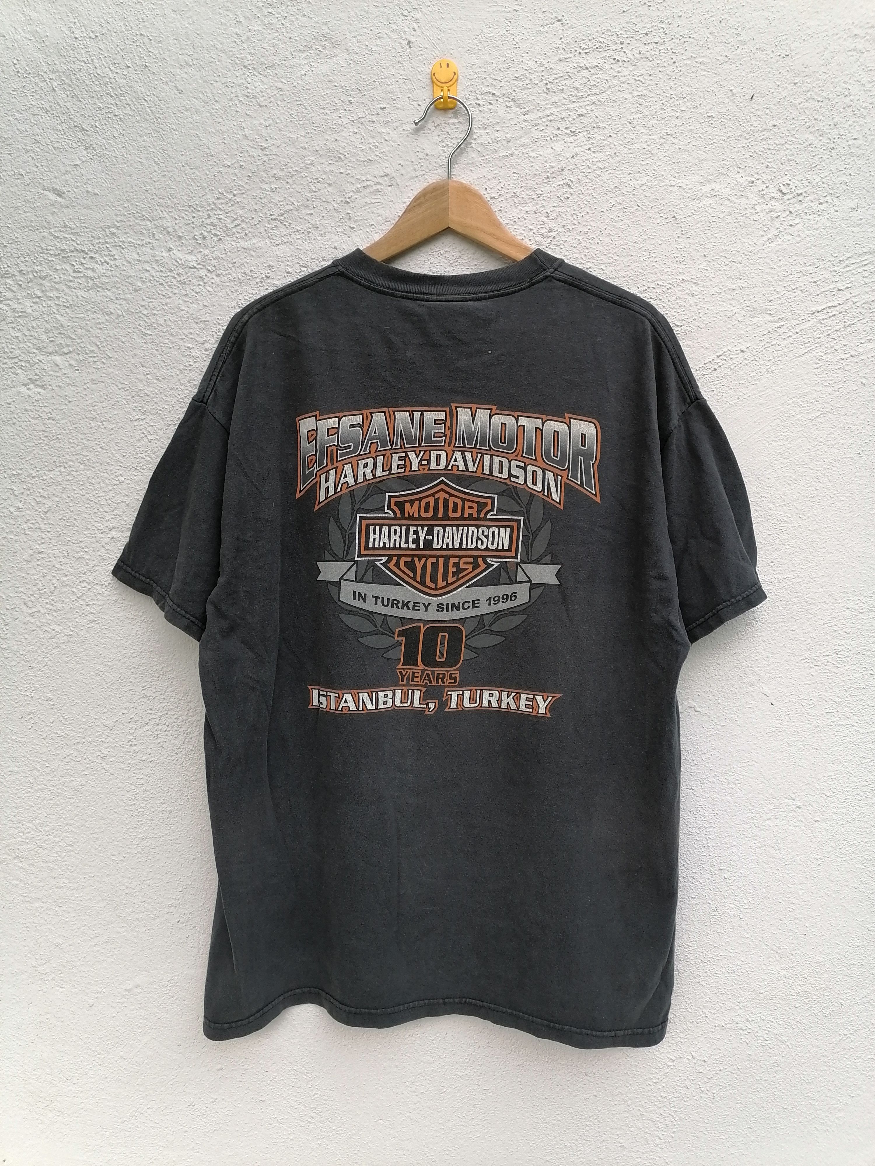 Harley Davidson × Vintage Vintage Harley Davidson Sexy Girl Plug Sun Faded T-shirt Size US XL / EU 56 / 4 - 7 Thumbnail