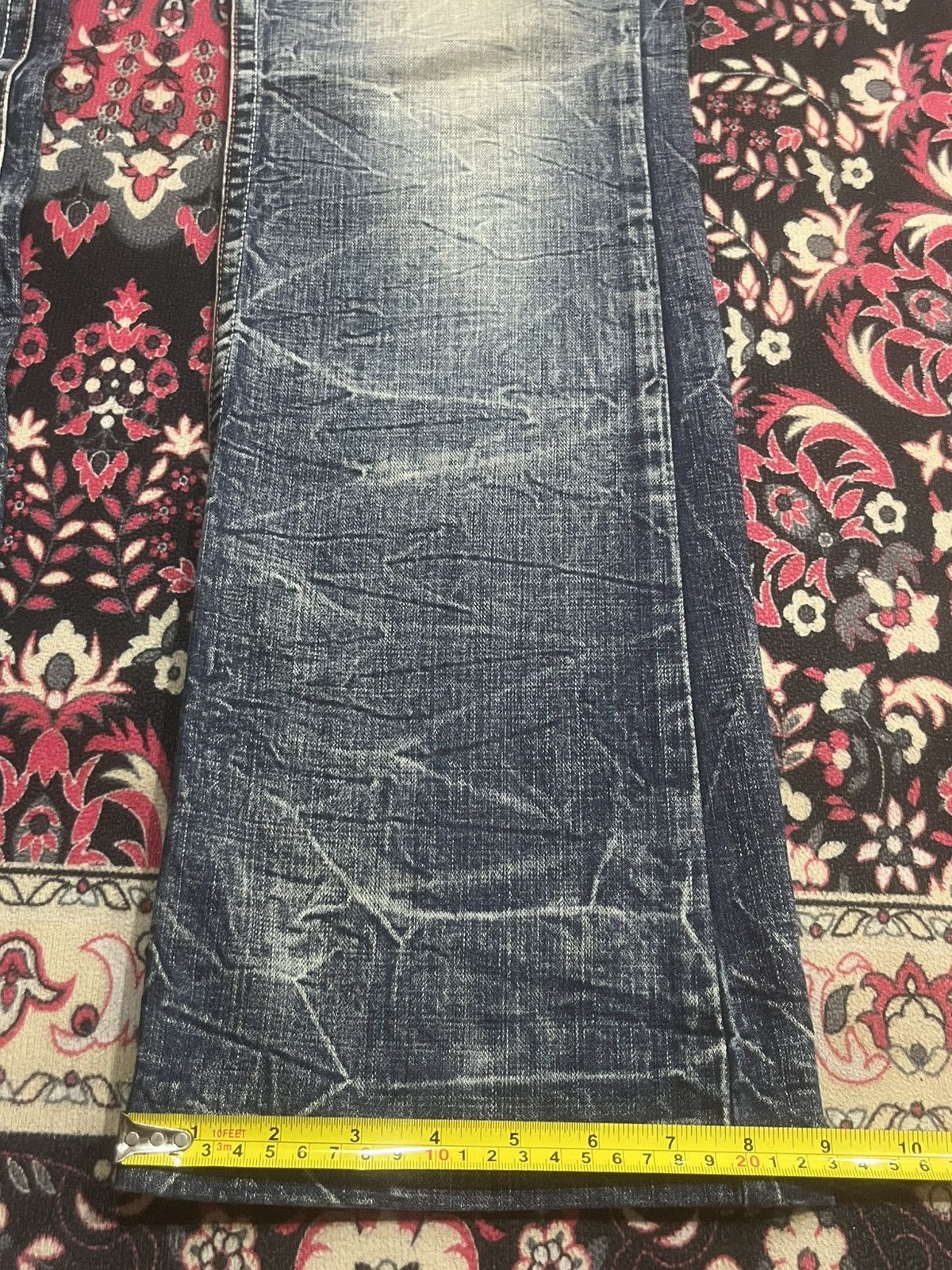 Tornado Mart Ozz-Firsi Pinball Distressed Thunder Distressed Flare Jeans Size US 30 / EU 46 - 13 Thumbnail