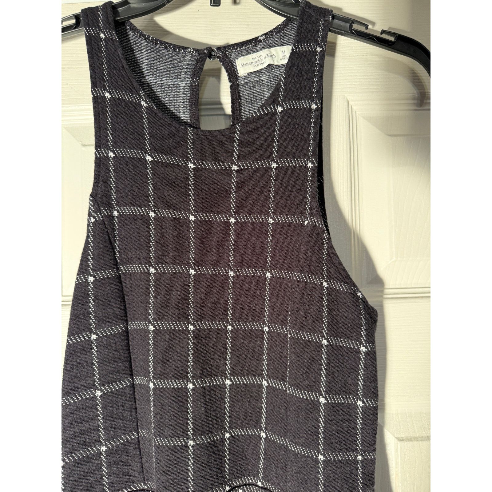 Abercrombie & Fitch Abercrombie and Fitch Jumper Size 4 Black White Plaid Size S / US 4 / IT 40 - 5 Thumbnail