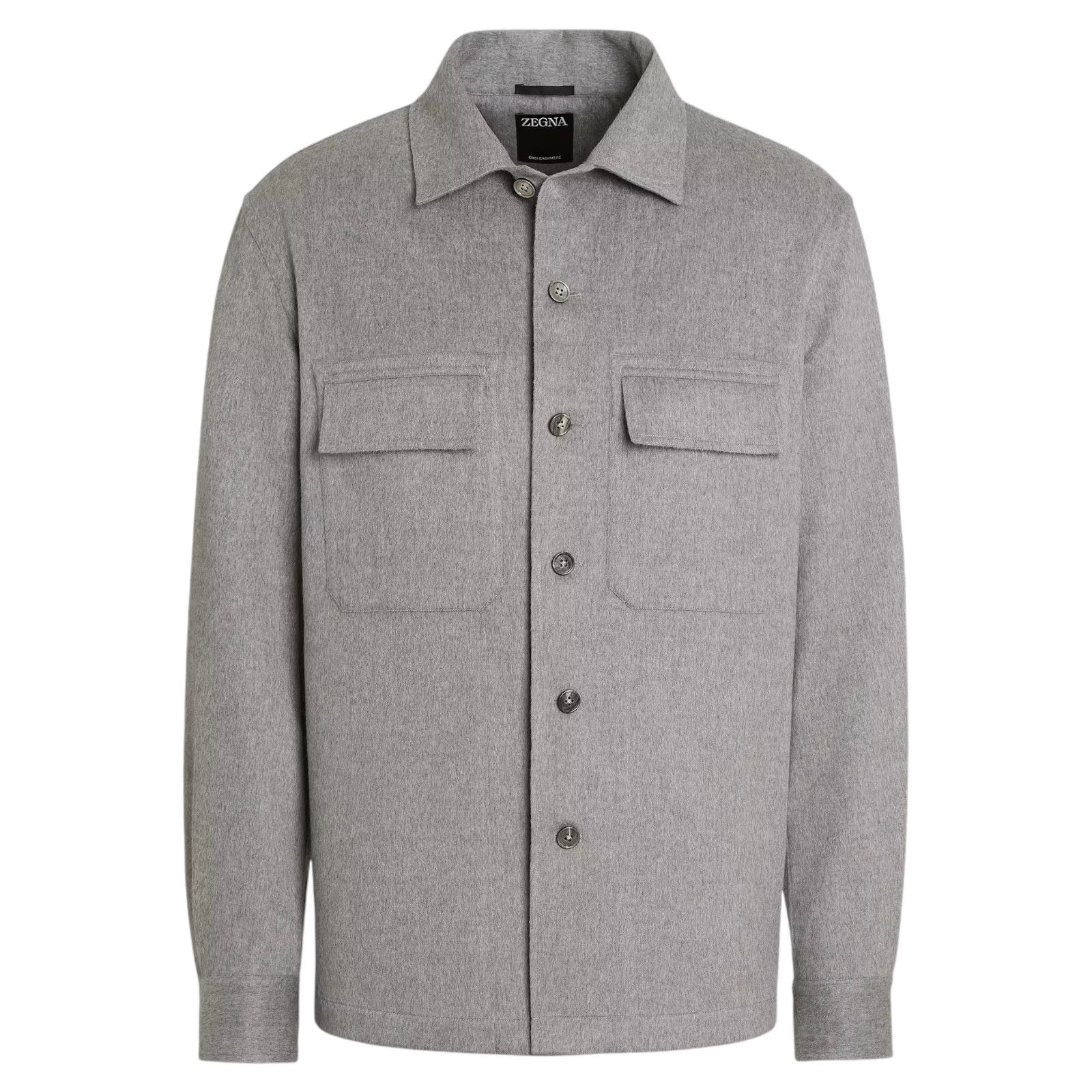 Ermenegildo Zegna UAV46-SOT6-001 Oasi Cashmere Alba Overshirt Size US XL / EU 56 / 4 - 1 Thumbnail