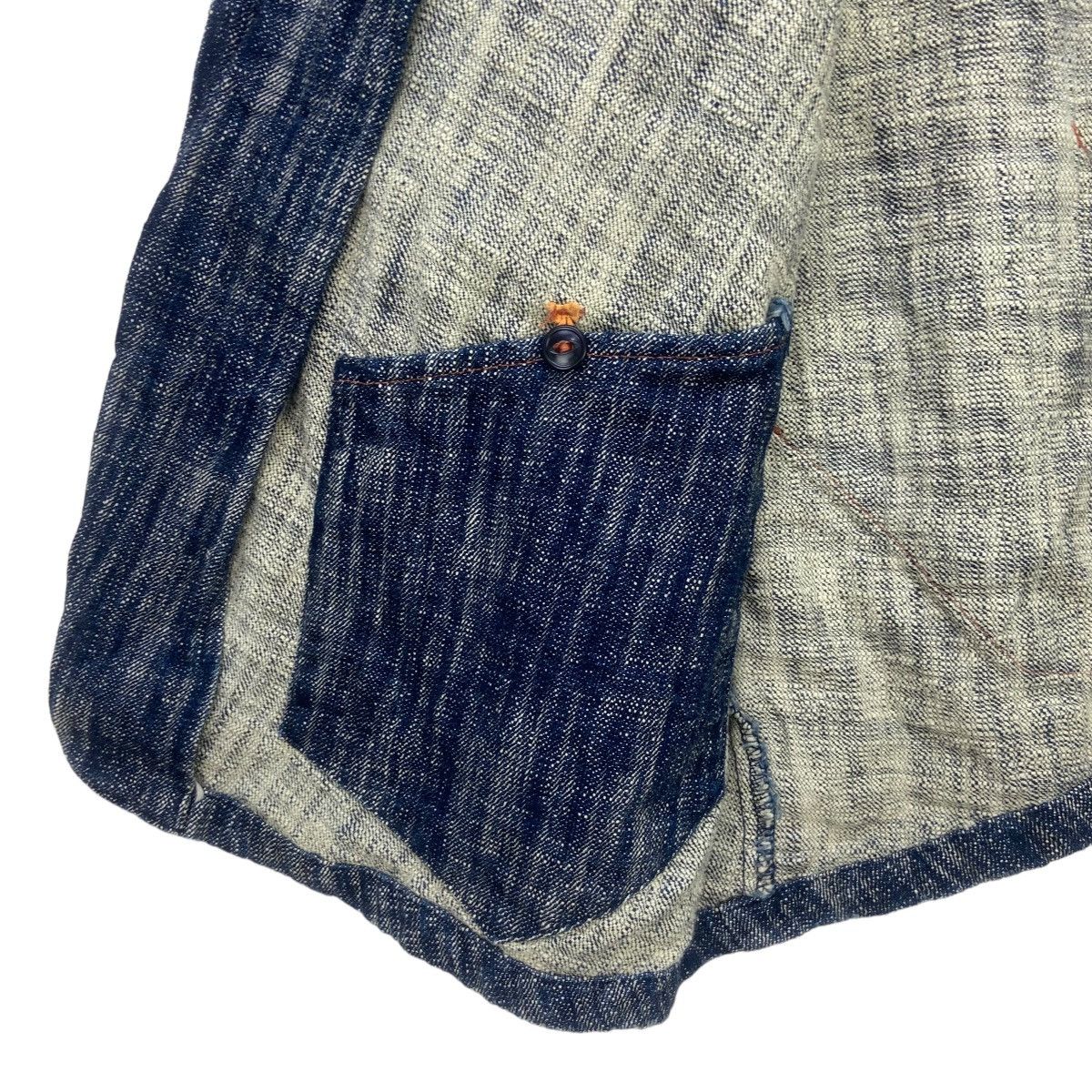 KATO Vtg Kato Tool Project Traditional Boro Sashiko French Worker Size US S / EU 44-46 / 1 - 21 Thumbnail