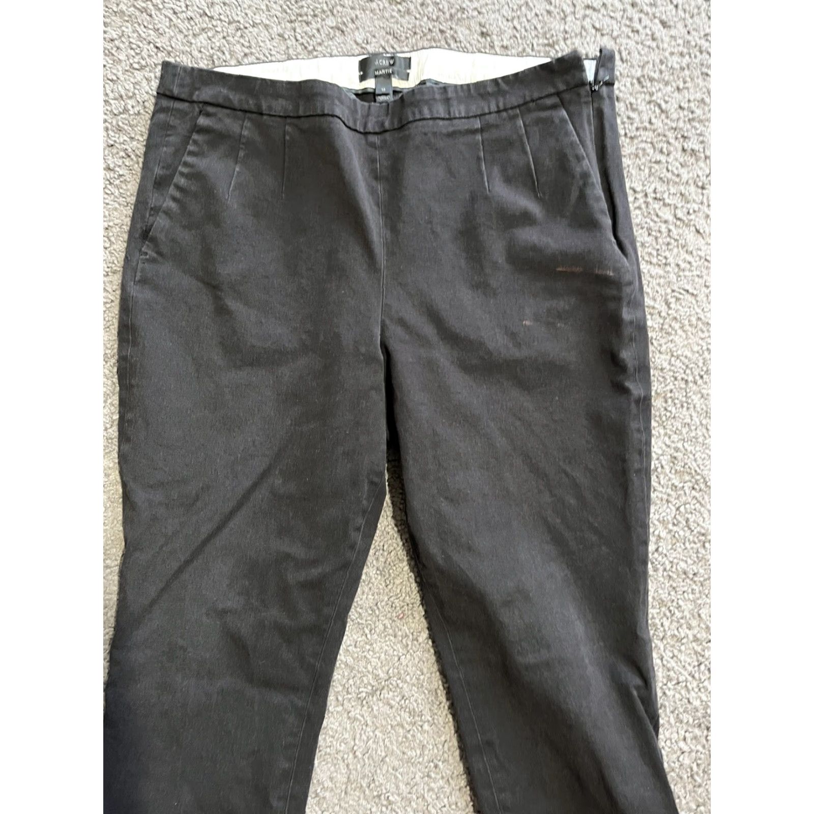 J.Crew J.CREW Martie Pant Dress Pants Women Black 12 EUC Stretchy Regular Size 12 Size 34" / US 12 / IT 48 - 2 Thumbnail