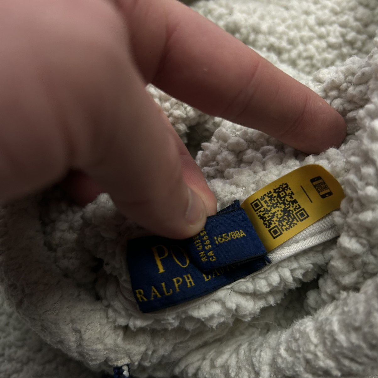 Polo Ralph Lauren Mens Polo Ralph Lauren Big logo teddy fleece y2k hoodie Size US XS / EU 42 / 0 - 11 Thumbnail