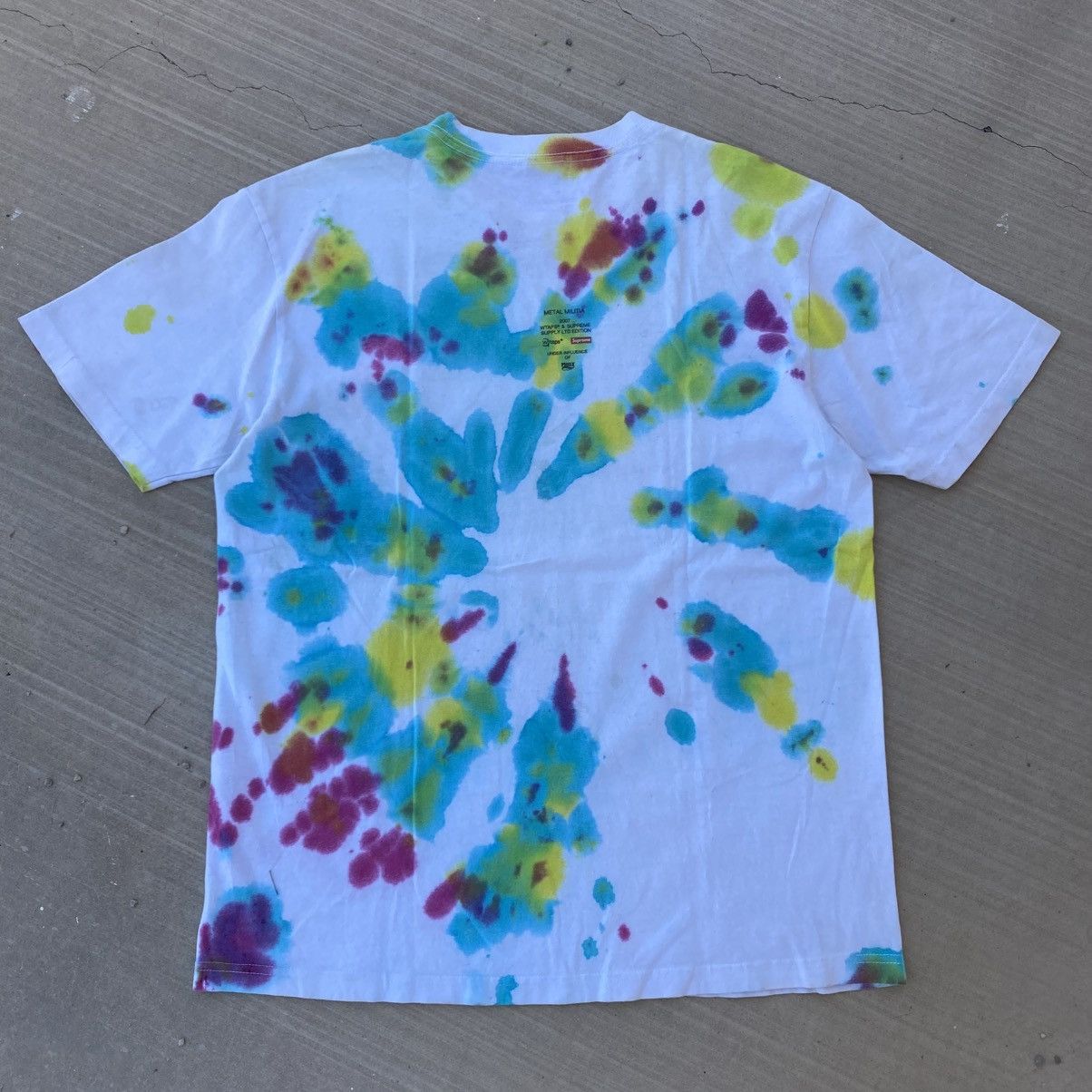 Supreme Vintage Supreme Wtaps T-Shirt White Tie Dye 2007 Designer Size US XL / EU 56 / 4 - 11 Thumbnail