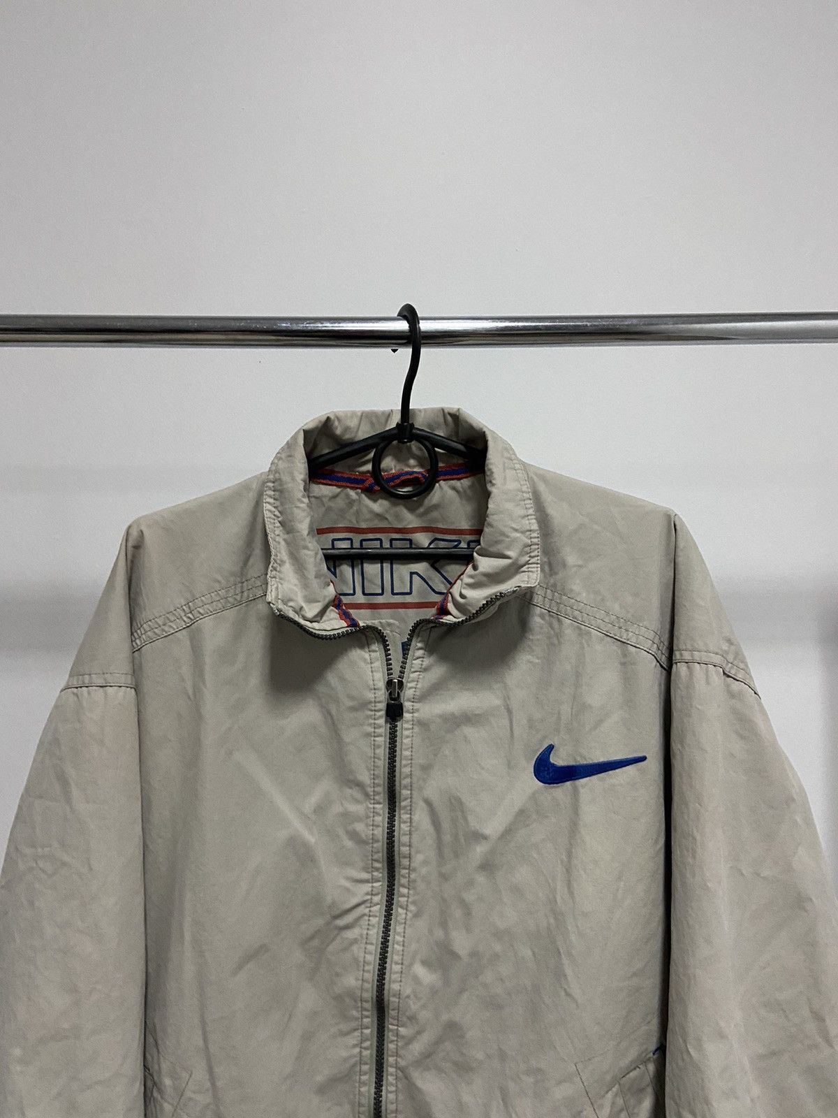 Nike × Vintage Nike Jacket Nylon Vintage swoosh Logo Zip Size US L / EU 52-54 / 3 - 2 Thumbnail