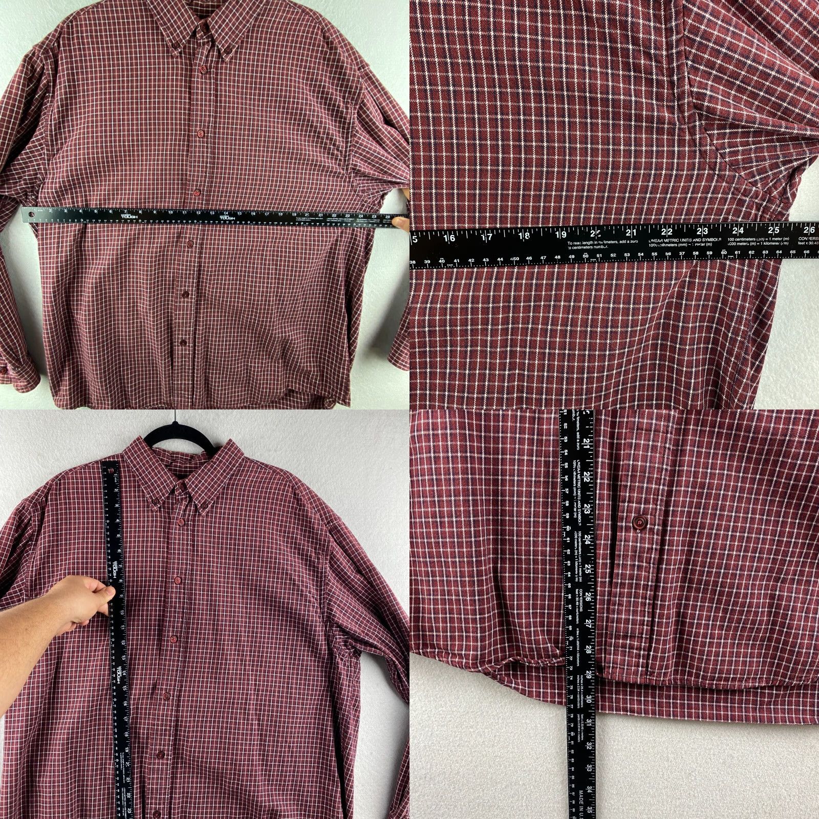 Gap Gap Button-Up Shirt Mens L Red Plaid Flannel Casual Long Sleeve Collared Shirt Size US L / EU 52-54 / 3 - 8 Thumbnail