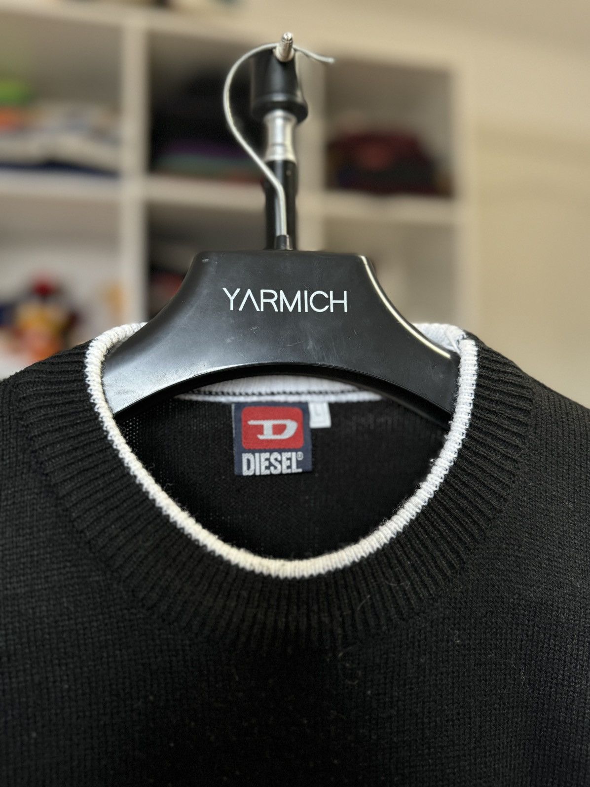 Diesel × Vintage Vintage Diesel Big Logo Sweater Size US L / EU 52-54 / 3 - 3 Thumbnail