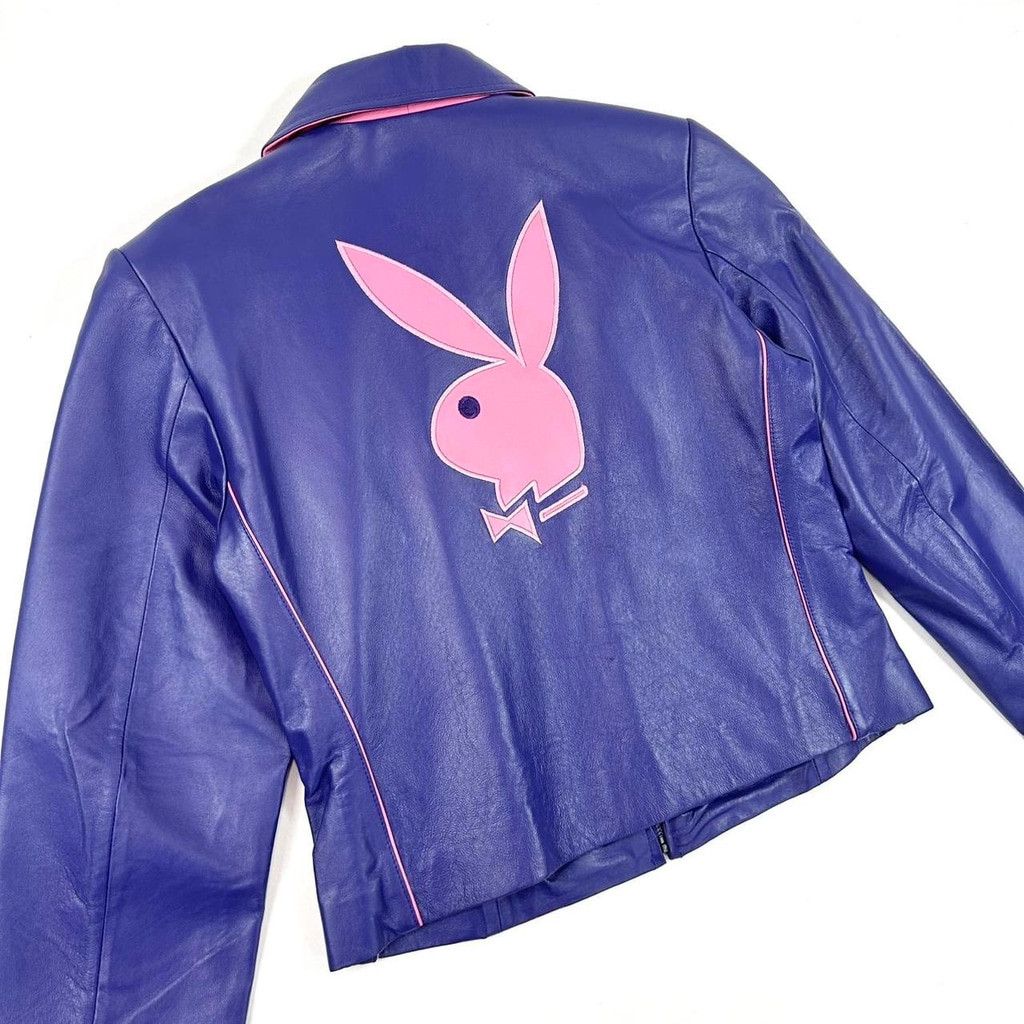 Playboy y2k Playboy purple genuine leather purple jacket Size S / US 4 / IT 40 - 3 Thumbnail
