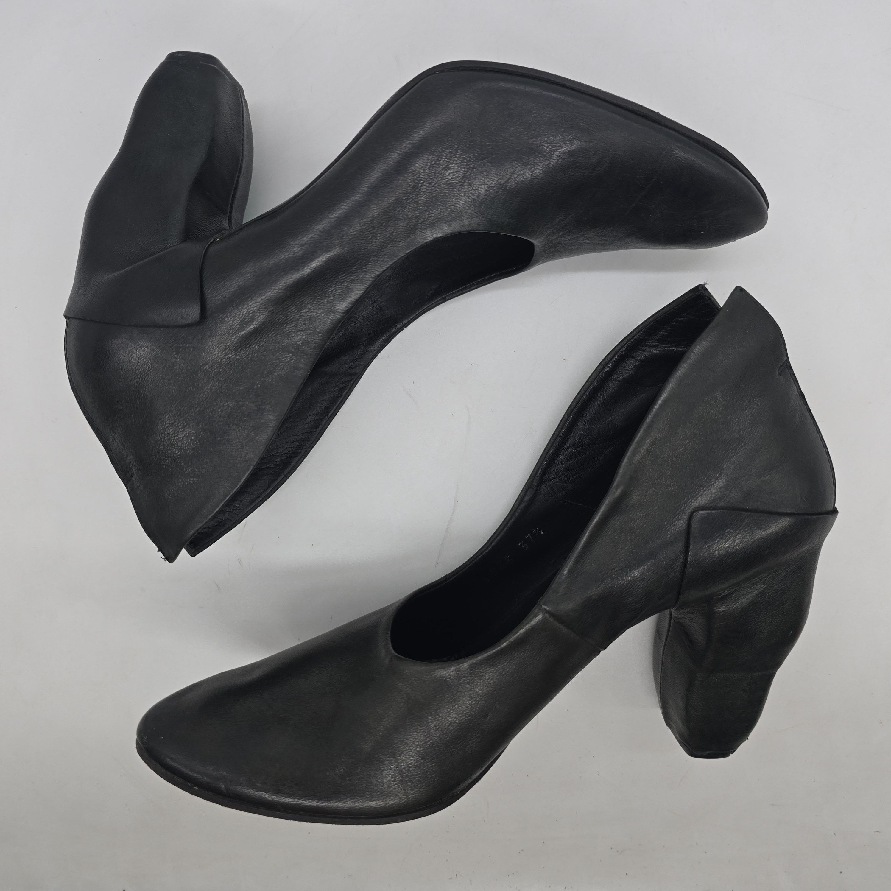 Marsell Marsell - Winged Block Heel Pumps Size US 7.5 / IT 37.5 - 7 Thumbnail
