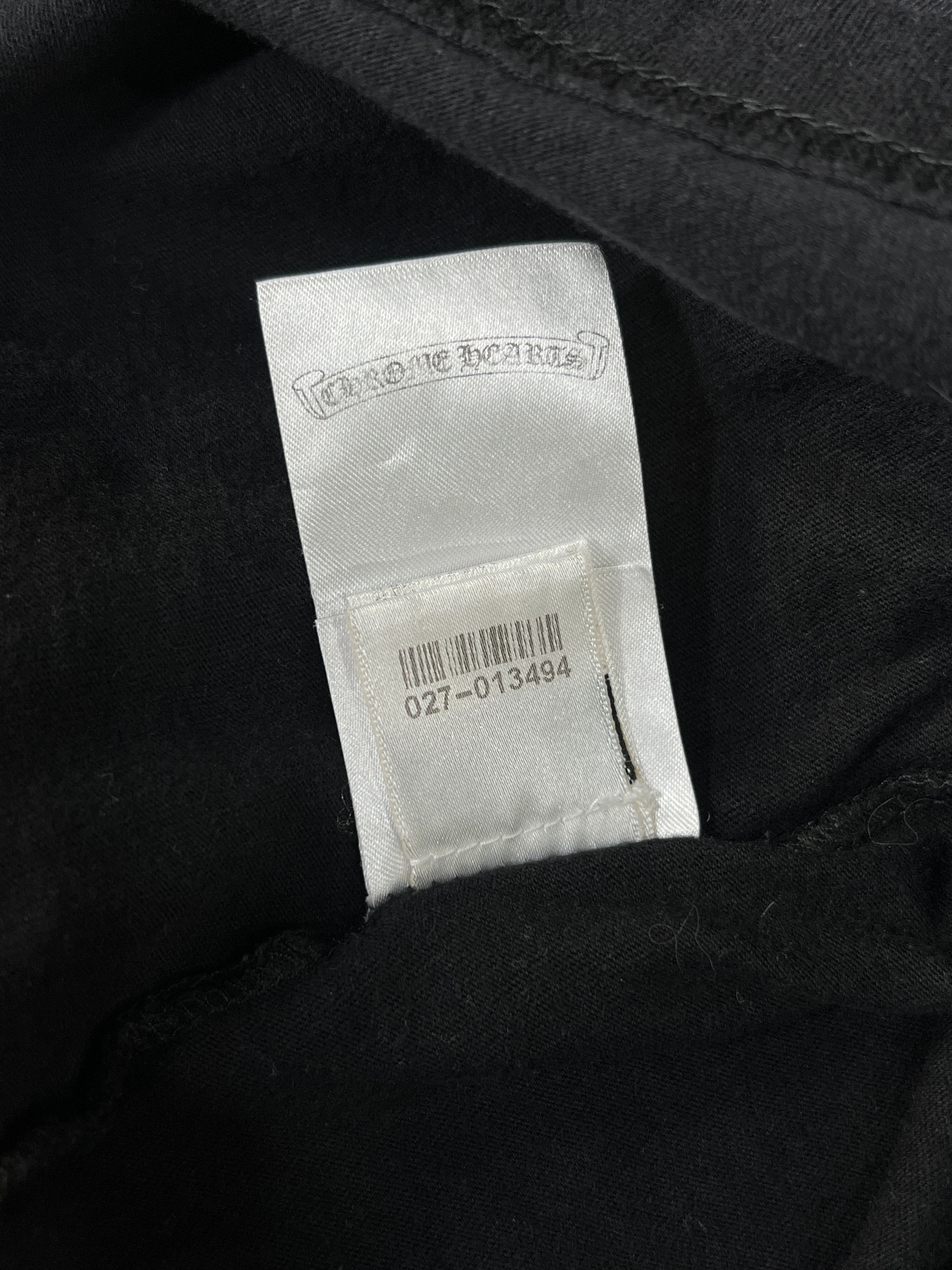 Chrome Hearts Chrome Hearts Long Sleeve Pocket Tee Black USA XL Size US XL / EU 56 / 4 - 12 Thumbnail
