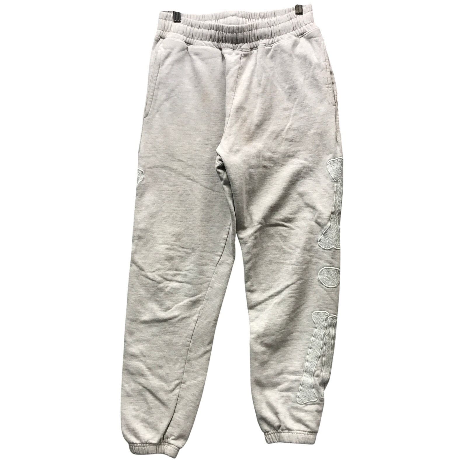 MNML mnml Jogger Sweatpants Mens Medium M Embroidered Gray White Size US 38 / EU 54 - 1 Thumbnail